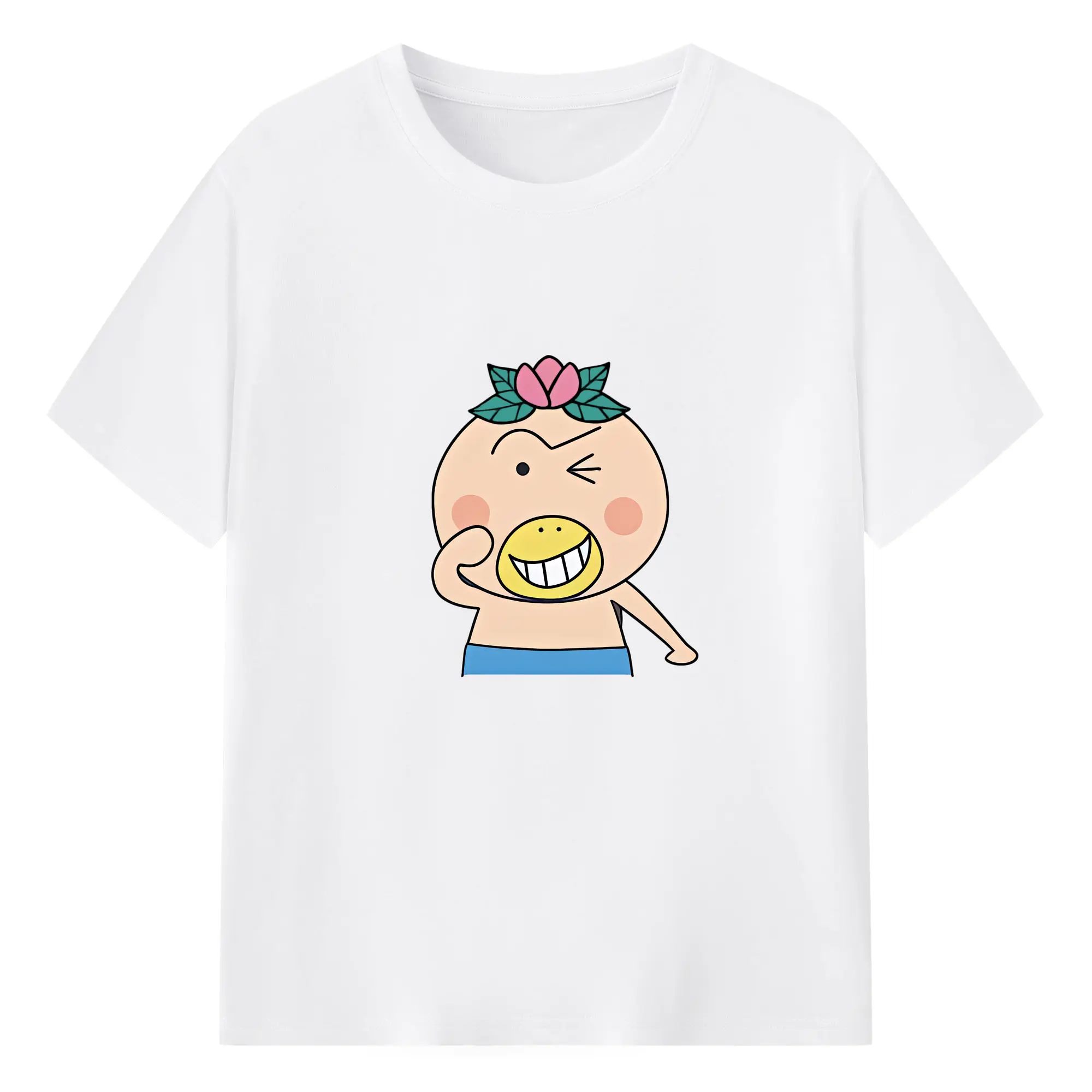 はなかっぱ グッズ,はなかっぱ - 綿100％ 半袖Tシャツ ・ フロントプリント ・ 快適 通気性 ・ 日常使い 散歩 スポーツ用