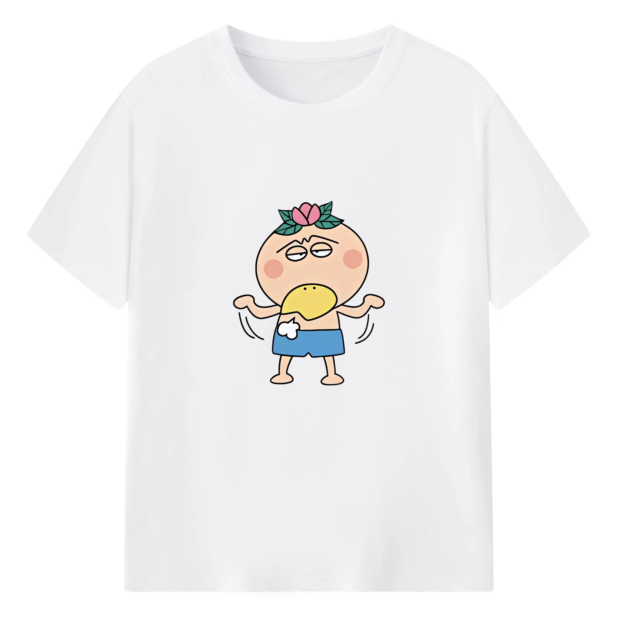 はなかっぱ グッズ,はなかっぱ - 綿100％ 半袖Tシャツ ・ フロントプリント ・ 快適 通気性 ・ 日常使い 散歩 スポーツ用
