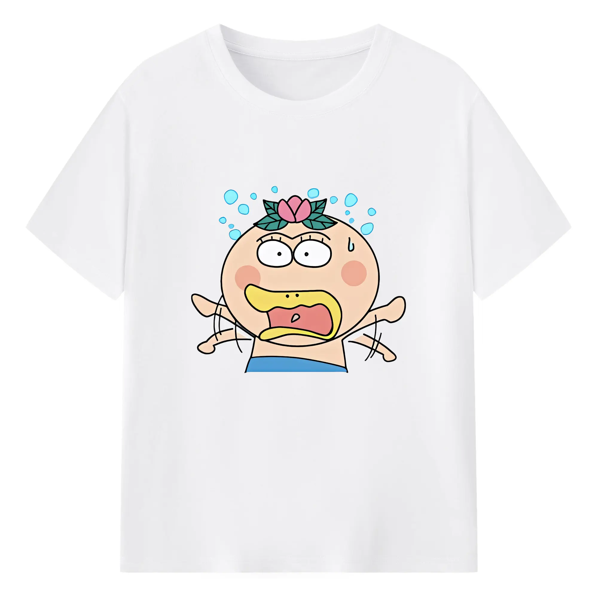はなかっぱ グッズ,はなかっぱ - 綿100％ 半袖Tシャツ ・ フロントプリント ・ 快適 通気性 ・ 日常使い 散歩 スポーツ用
