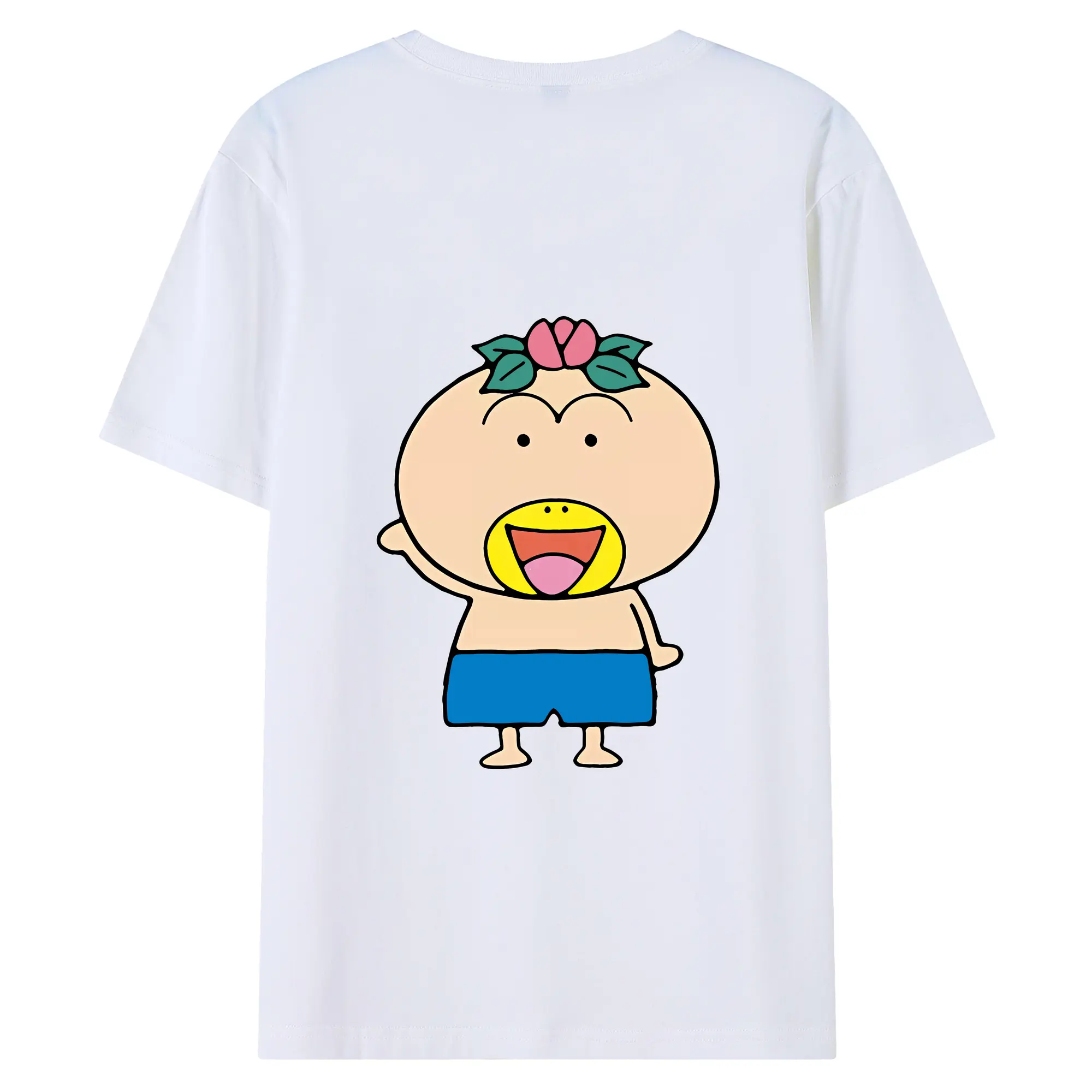 はなかっぱ グッズ,はなかっぱ - 綿100％ 半袖Tシャツ ・ バックプリント ・ 快適 通気性 ・ 日常使い 散歩 スポーツ用