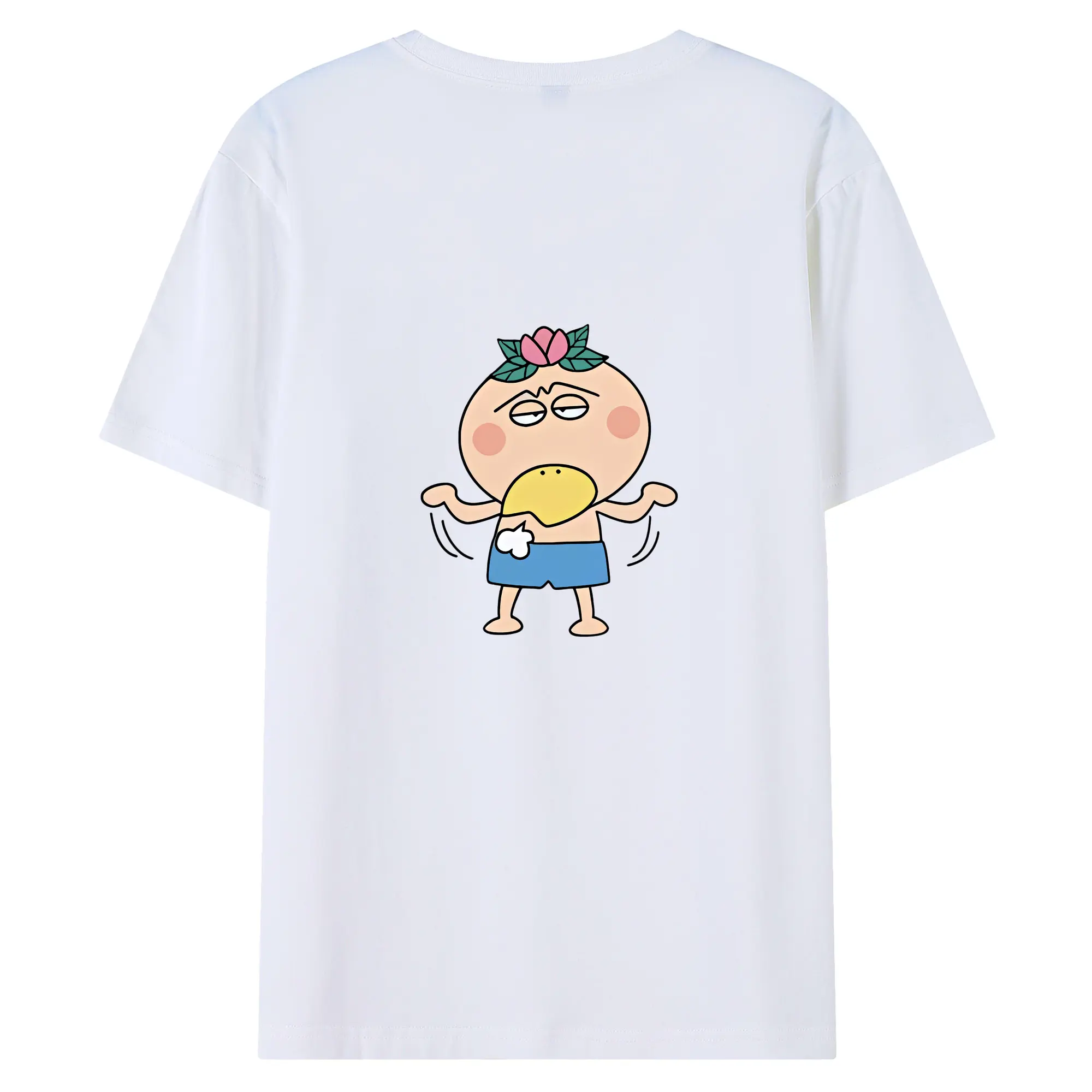 はなかっぱ グッズ,はなかっぱ - 綿100％ 半袖Tシャツ ・ バックプリント ・ 快適 通気性 ・ 日常使い 散歩 スポーツ用