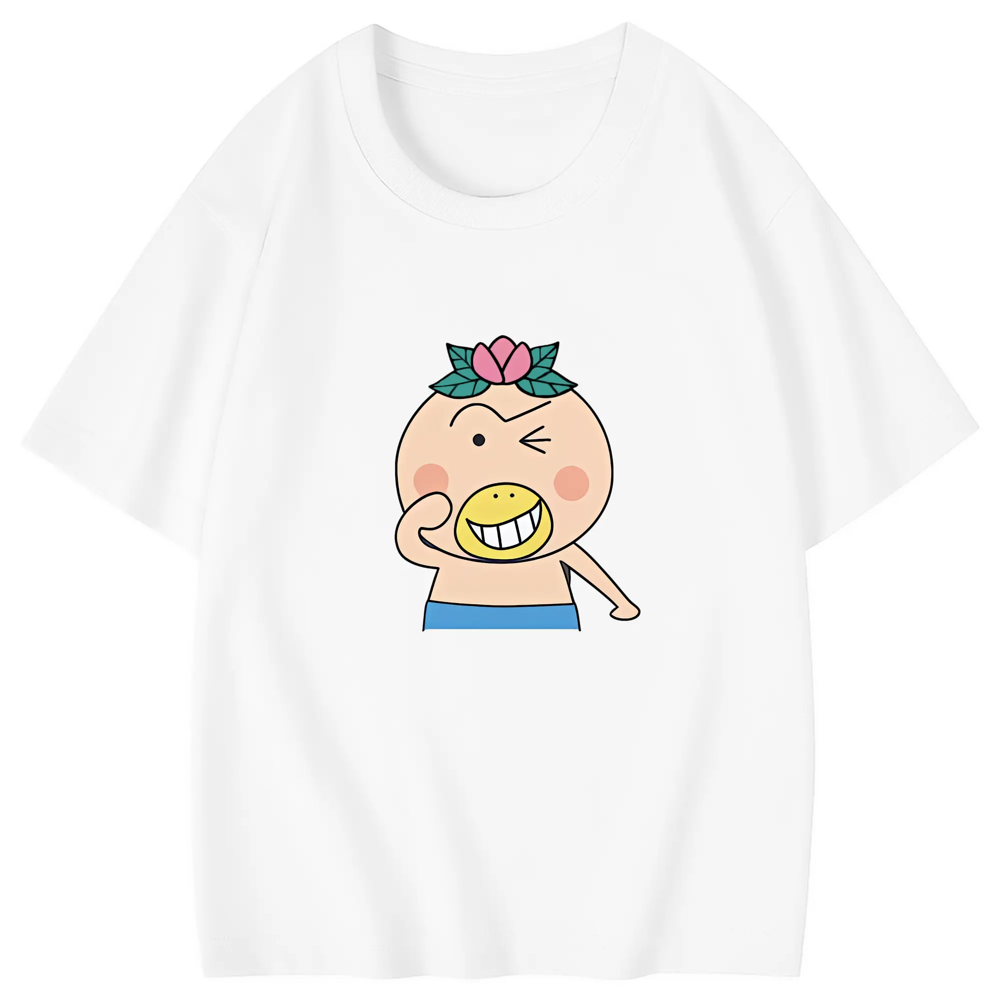 はなかっぱ グッズ,はなかっぱ - 綿100％ キッズTシャツ ・ フロントプリント ・ 快適 通気性 ・ スポーツ カジュアル 散歩用