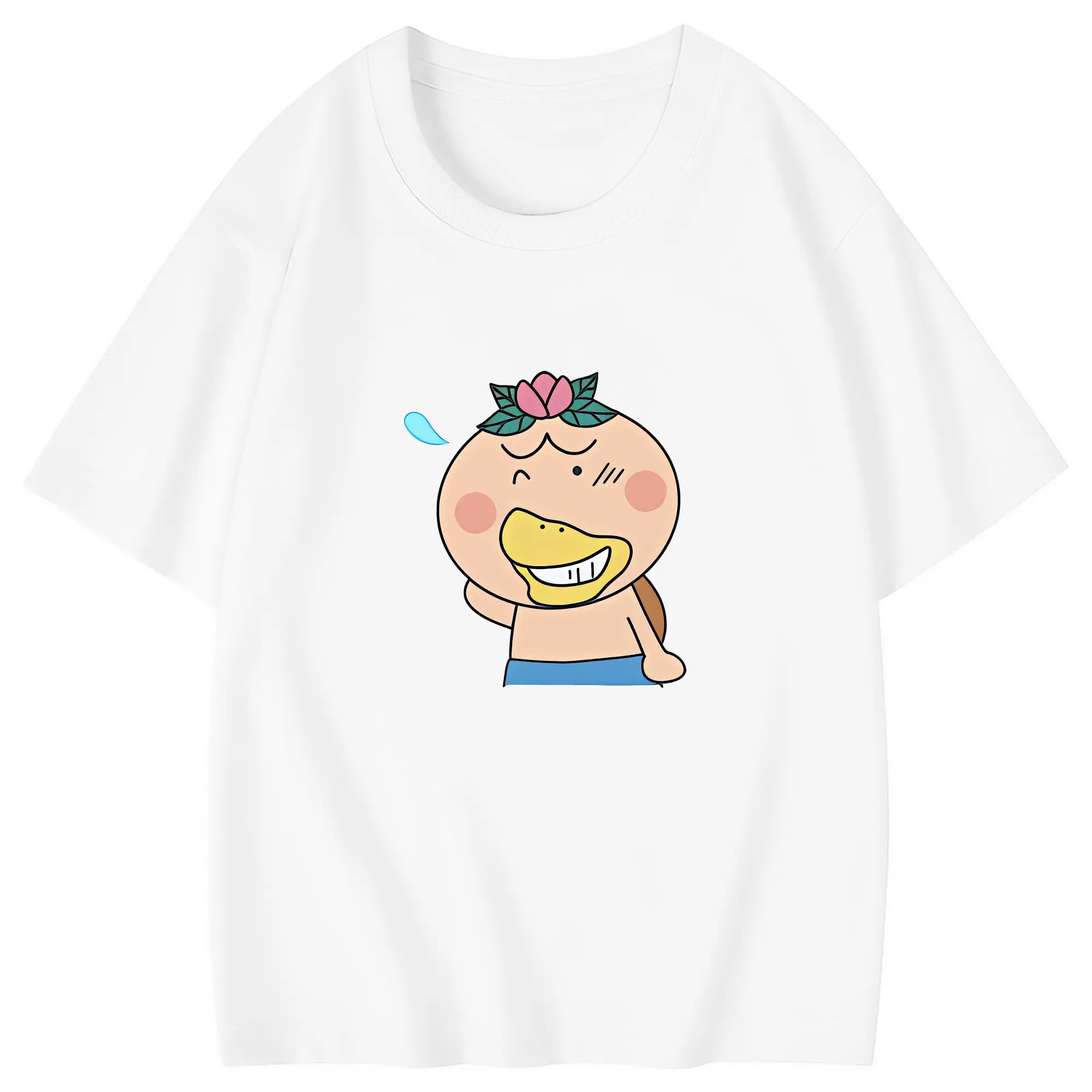 はなかっぱ グッズ,はなかっぱ - 綿100％ キッズTシャツ ・ フロントプリント ・ 快適 通気性 ・ スポーツ カジュアル 散歩用