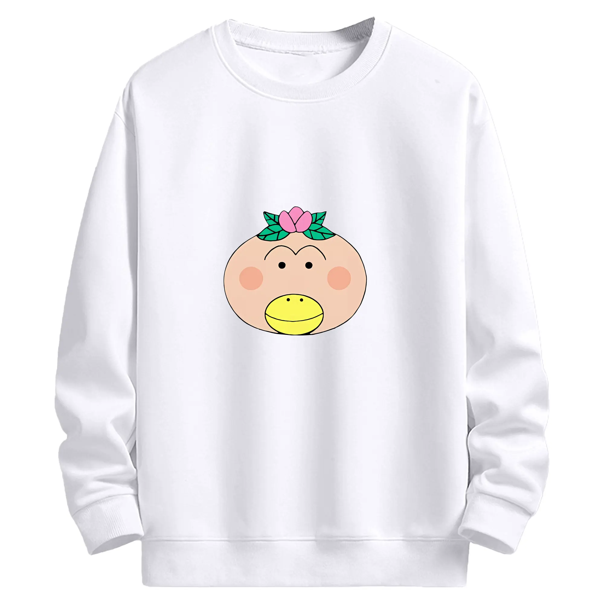 はなかっぱ グッズ,はなかっぱ - 高品質 クルーネック スウェット ・ コットン59％ ポリエステル41％ ・ ユニセックス 長袖 トレーナー ・ カジュアル デイリー スポーツ 散歩用