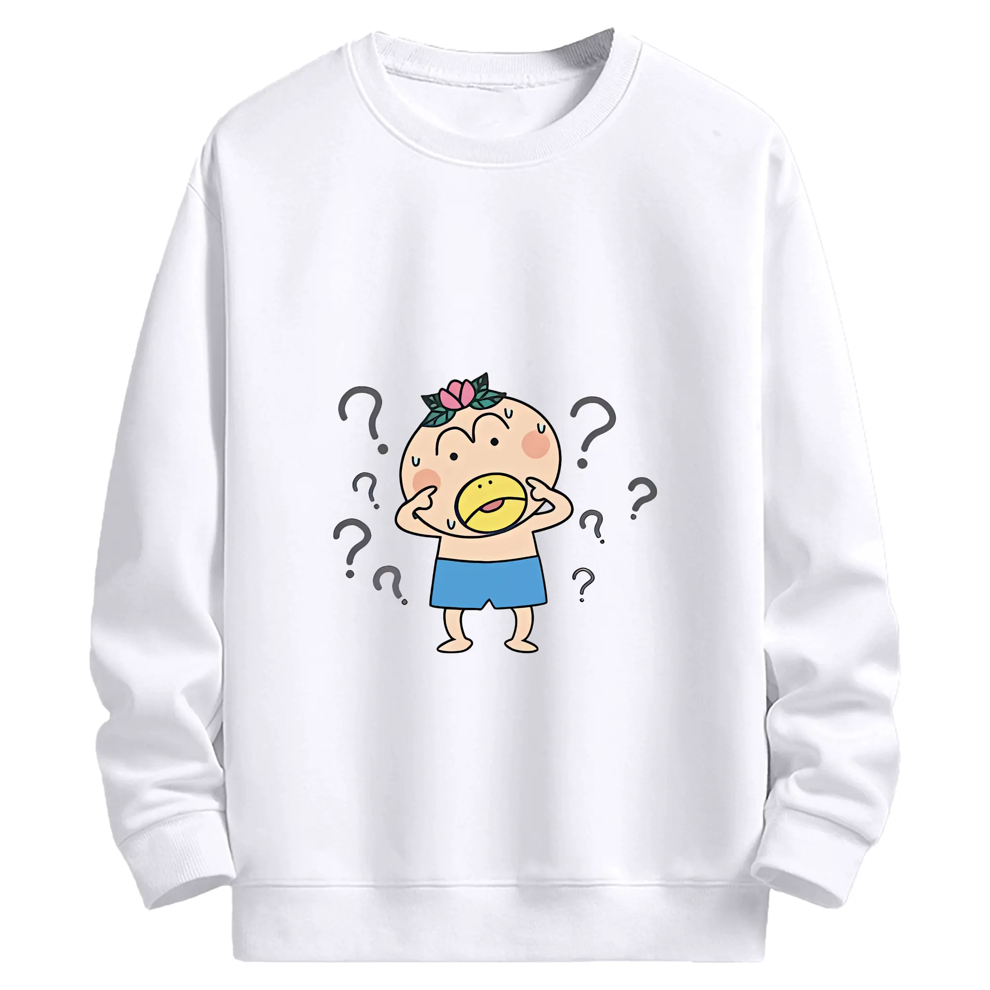 はなかっぱ グッズ,はなかっぱ - 高品質 クルーネック スウェット ・ コットン59％ ポリエステル41％ ・ ユニセックス 長袖 トレーナー ・ カジュアル デイリー スポーツ 散歩用