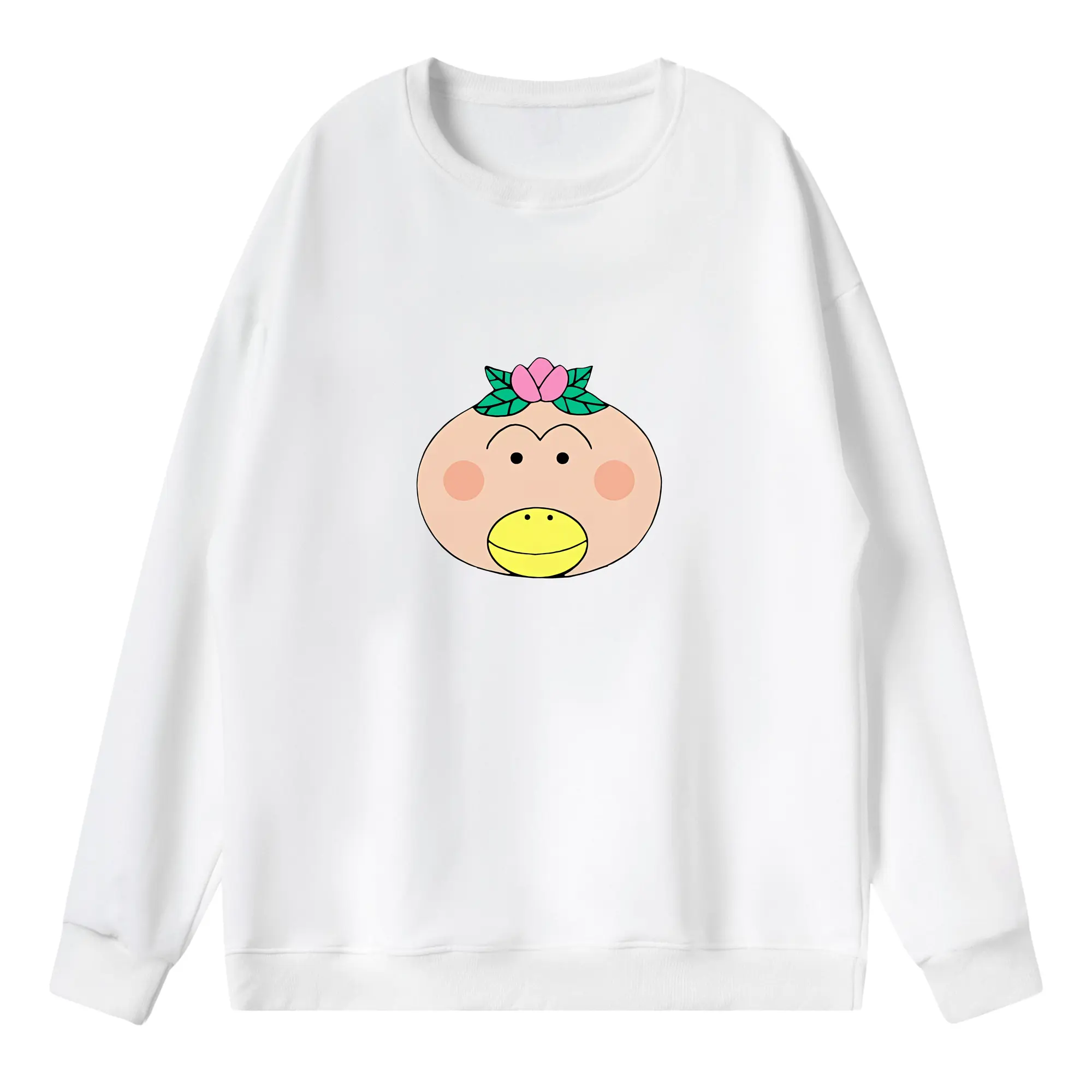 はなかっぱ グッズ,はなかっぱ - 薄手 クルーネック スウェット 裏毛260g · ポリエステル 春秋向け カジュアル 男女兼用 · トレーナー デイリー スポーツ 散歩に最適