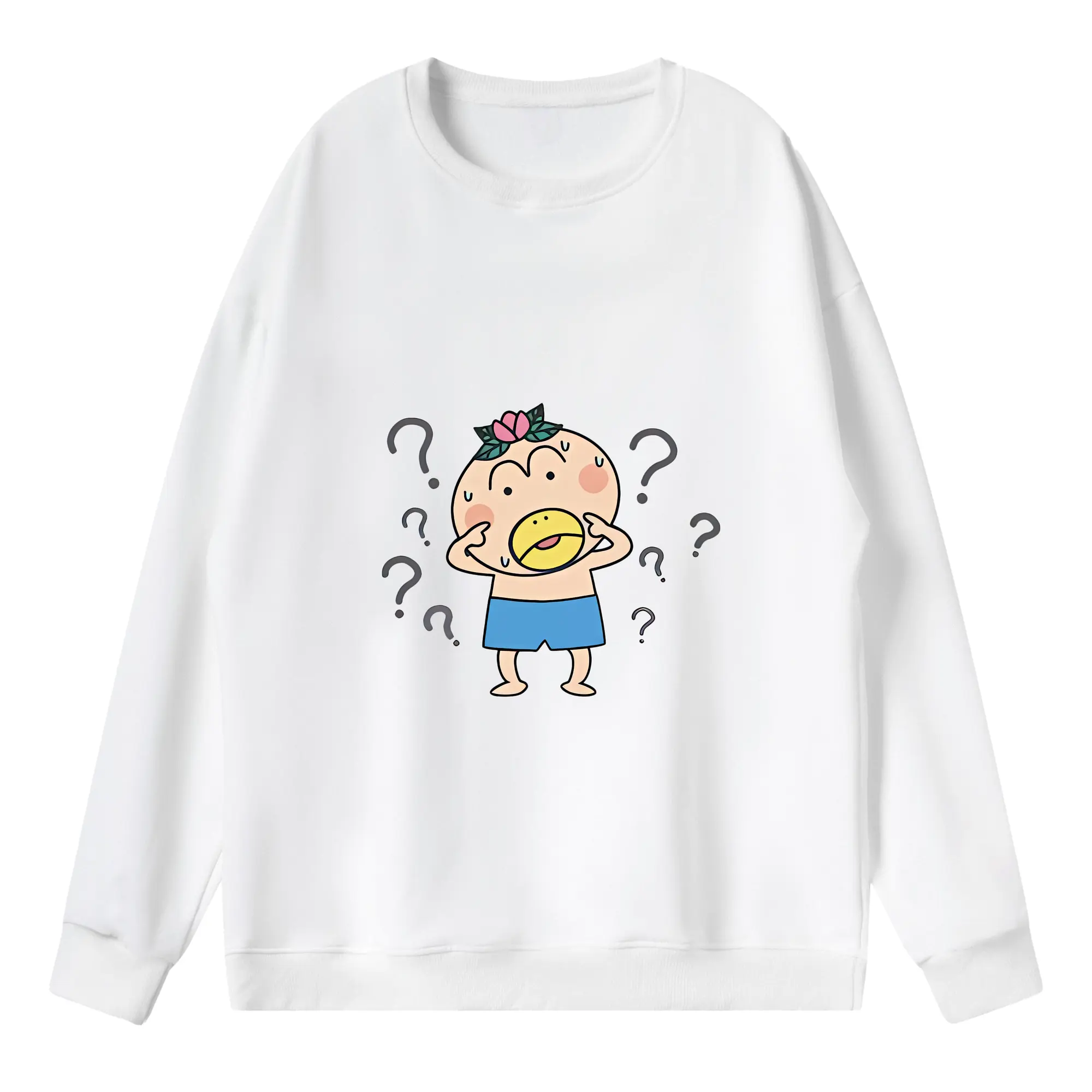 はなかっぱ グッズ,はなかっぱ - 薄手 クルーネック スウェット 裏毛260g · ポリエステル 春秋向け カジュアル 男女兼用 · トレーナー デイリー スポーツ 散歩に最適