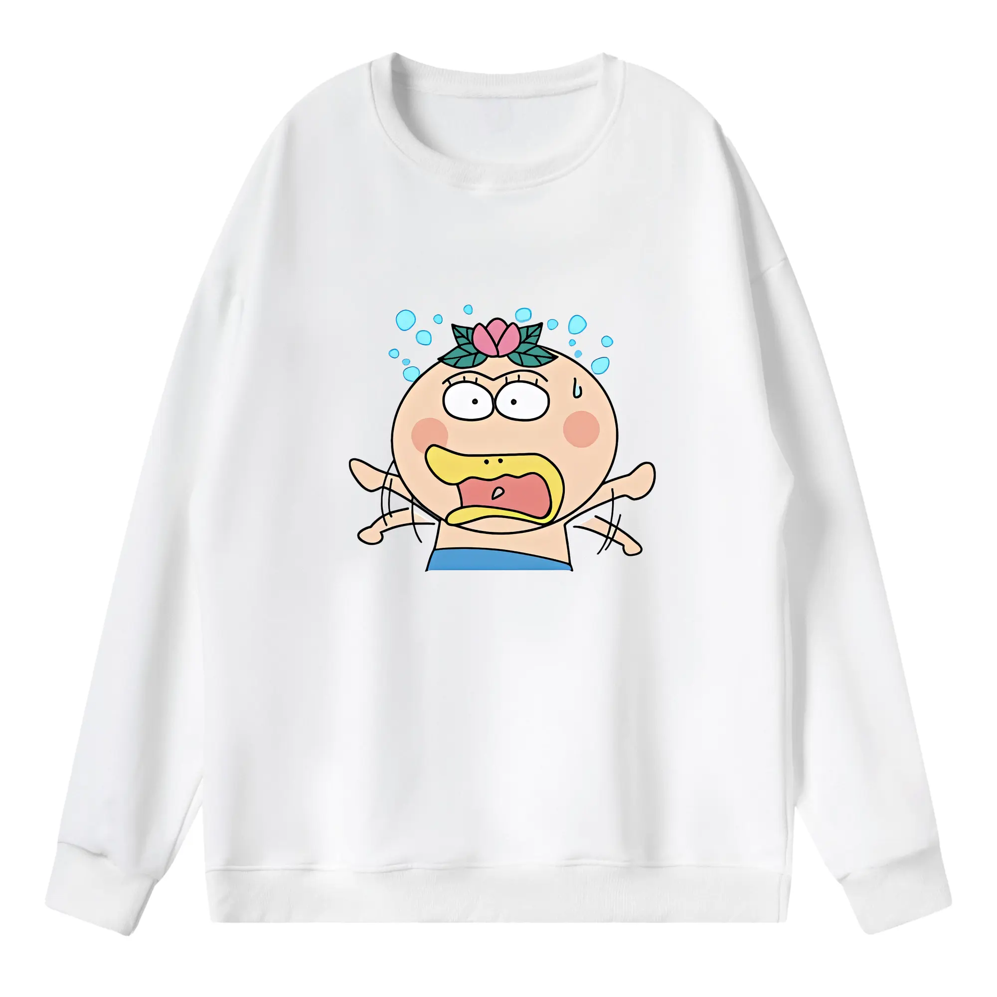 はなかっぱ グッズ,はなかっぱ - 薄手 クルーネック スウェット 裏毛260g · ポリエステル 春秋向け カジュアル 男女兼用 · トレーナー デイリー スポーツ 散歩に最適