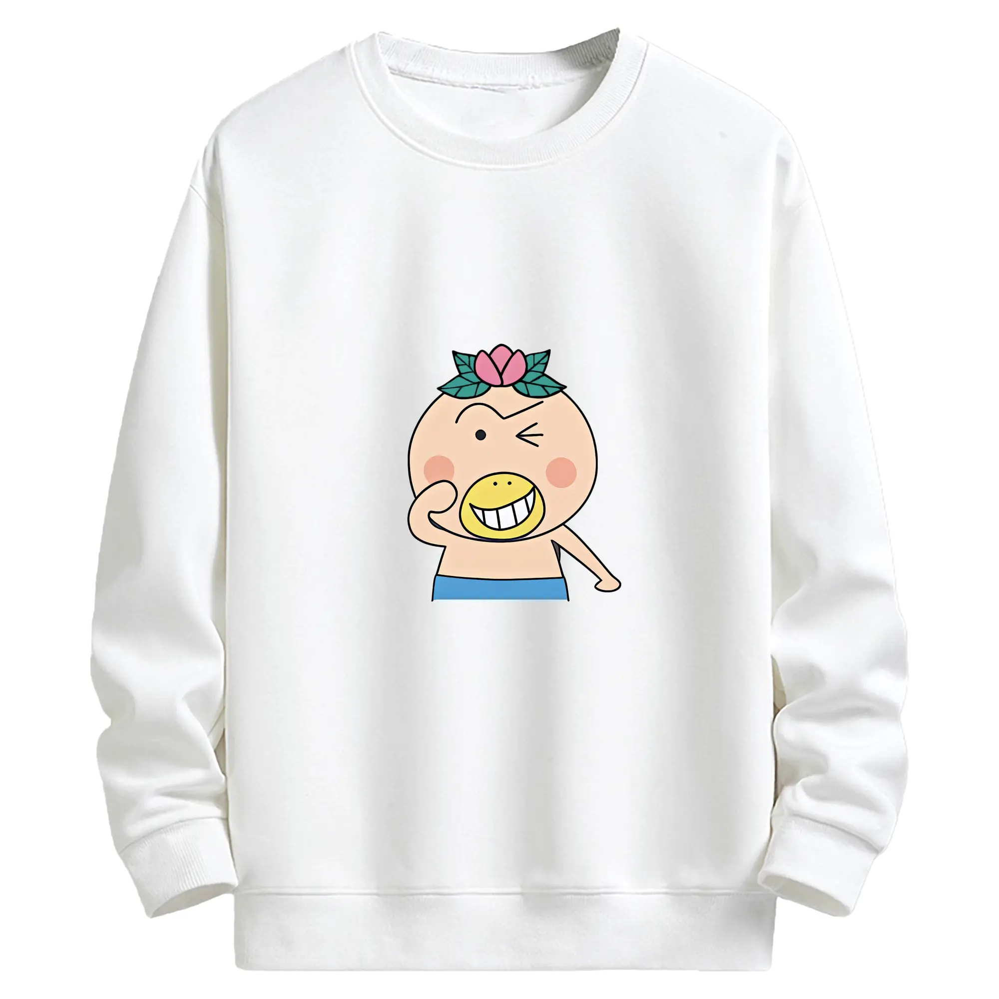 はなかっぱ グッズ,はなかっぱ - キッズ クルーネックスウェットシャツ ・ フロントプリント ・ 綿80％ ポリエステル20％ ・ 快適 通学 スポーツ 日常使い お散歩用