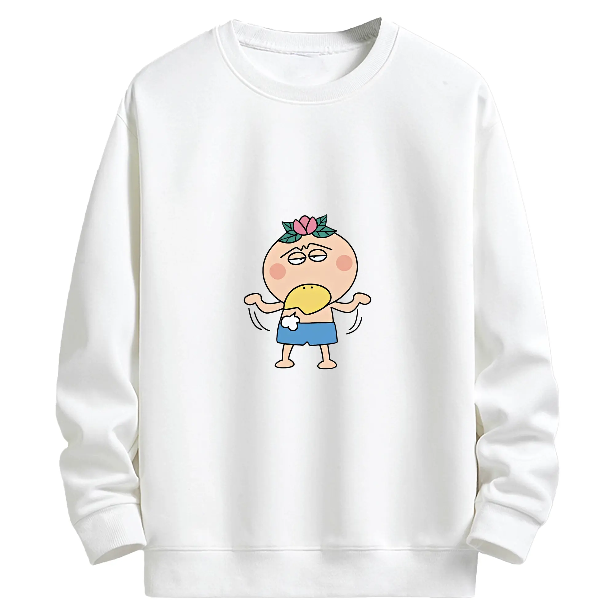 はなかっぱ グッズ,はなかっぱ - キッズ クルーネックスウェットシャツ ・ フロントプリント ・ 綿80％ ポリエステル20％ ・ 快適 通学 スポーツ 日常使い お散歩用