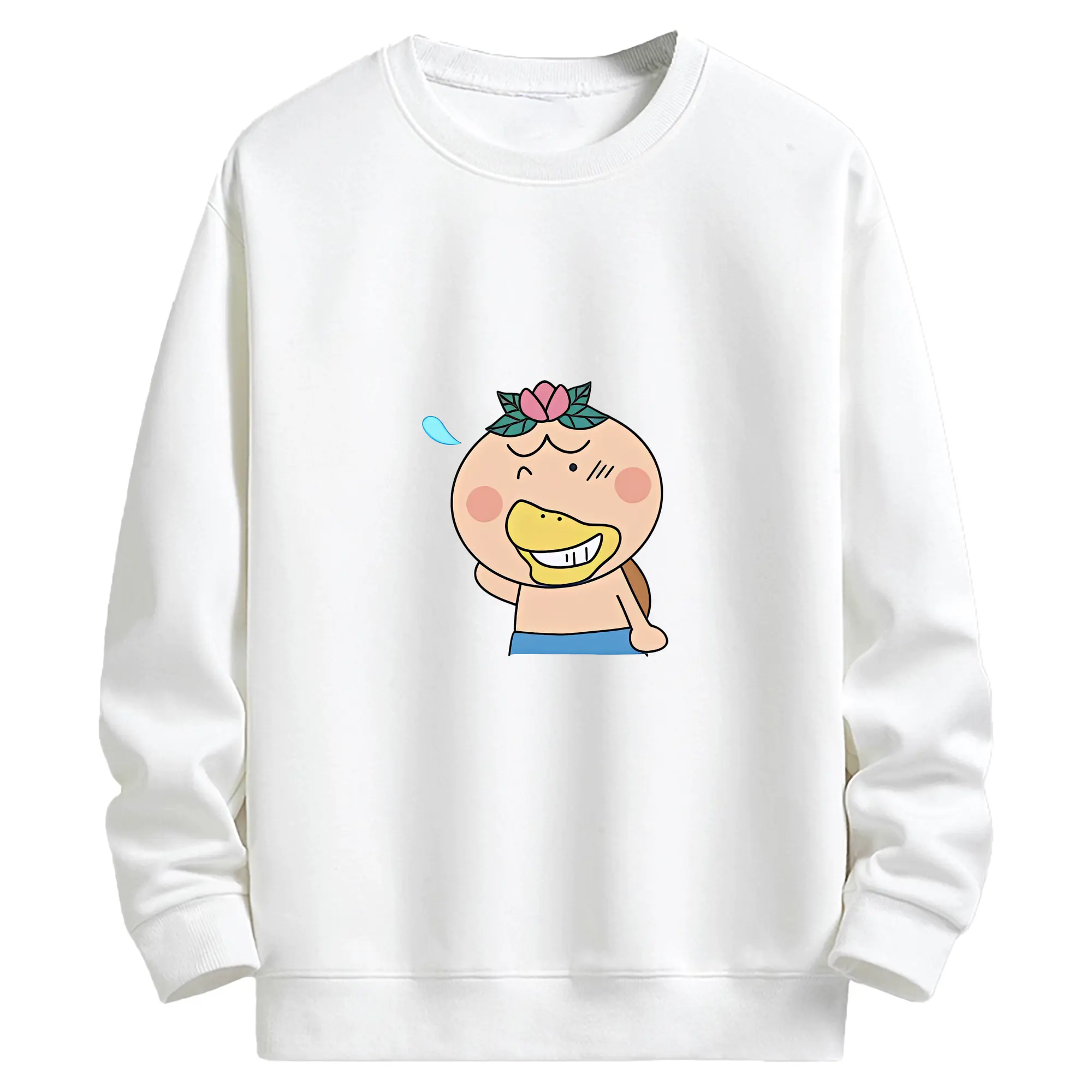 はなかっぱ グッズ,はなかっぱ - キッズ クルーネックスウェットシャツ ・ フロントプリント ・ 綿80％ ポリエステル20％ ・ 快適 通学 スポーツ 日常使い お散歩用