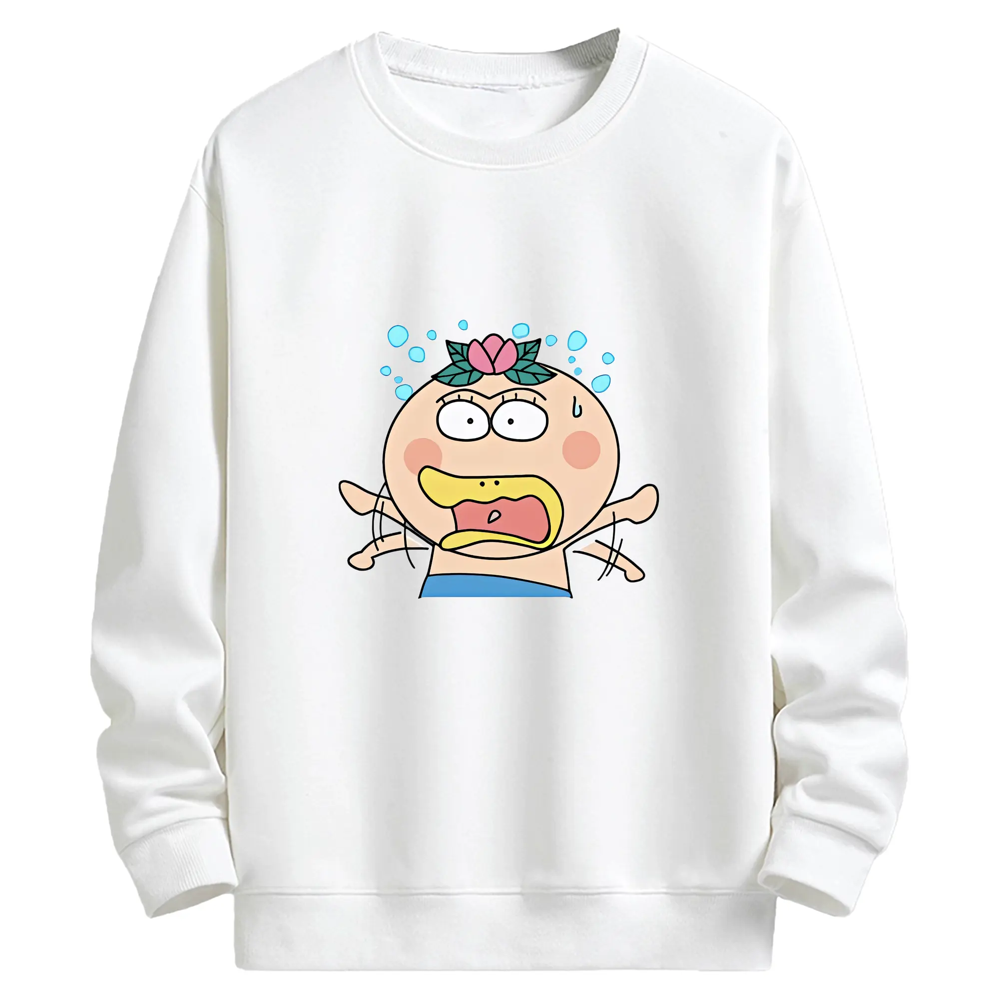 はなかっぱ グッズ,はなかっぱ - キッズ クルーネックスウェットシャツ ・ フロントプリント ・ 綿80％ ポリエステル20％ ・ 快適 通学 スポーツ 日常使い お散歩用