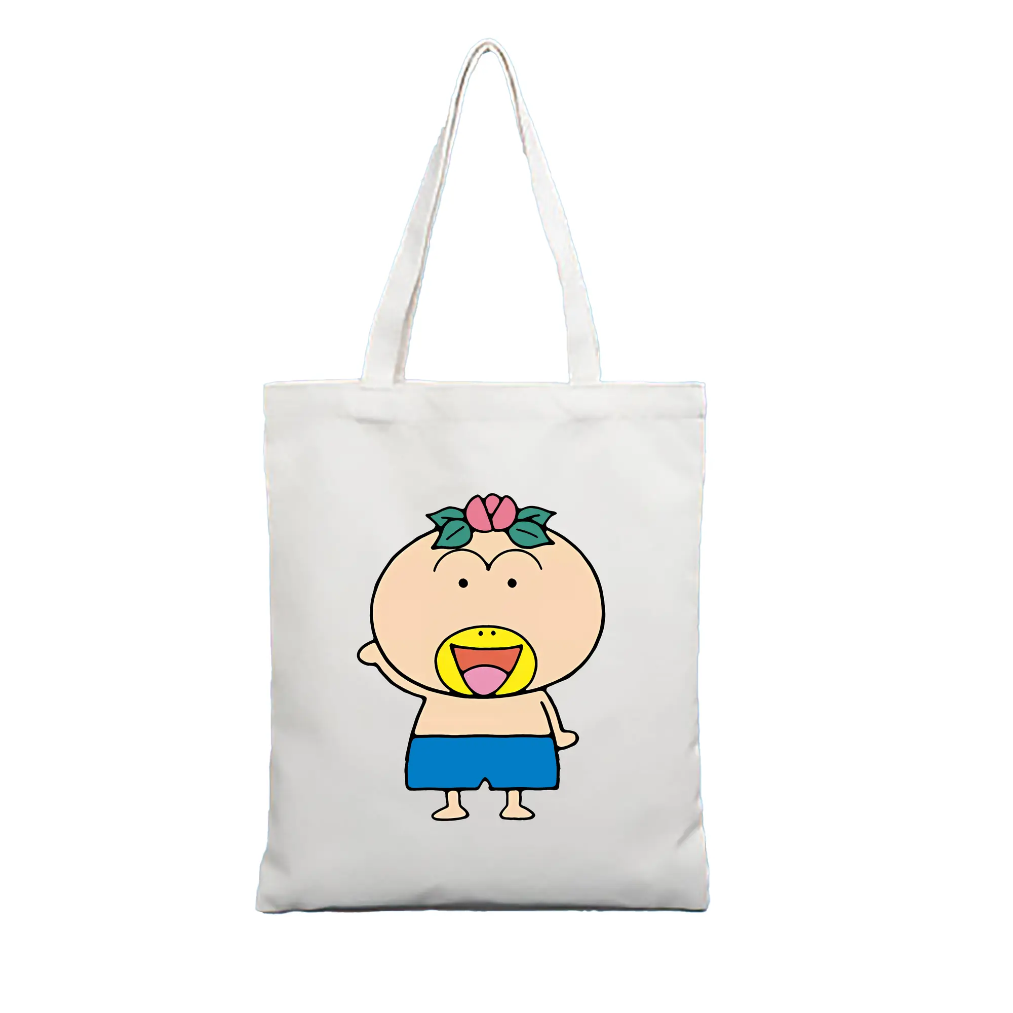 はなかっぱ グッズ,はなかっぱ - 縦型キャンバス手提げバッグ（トートバッグ） ・ キャンバス素材 ・ ショッピング用 ・ 軽量 丈夫 お手入れ簡単