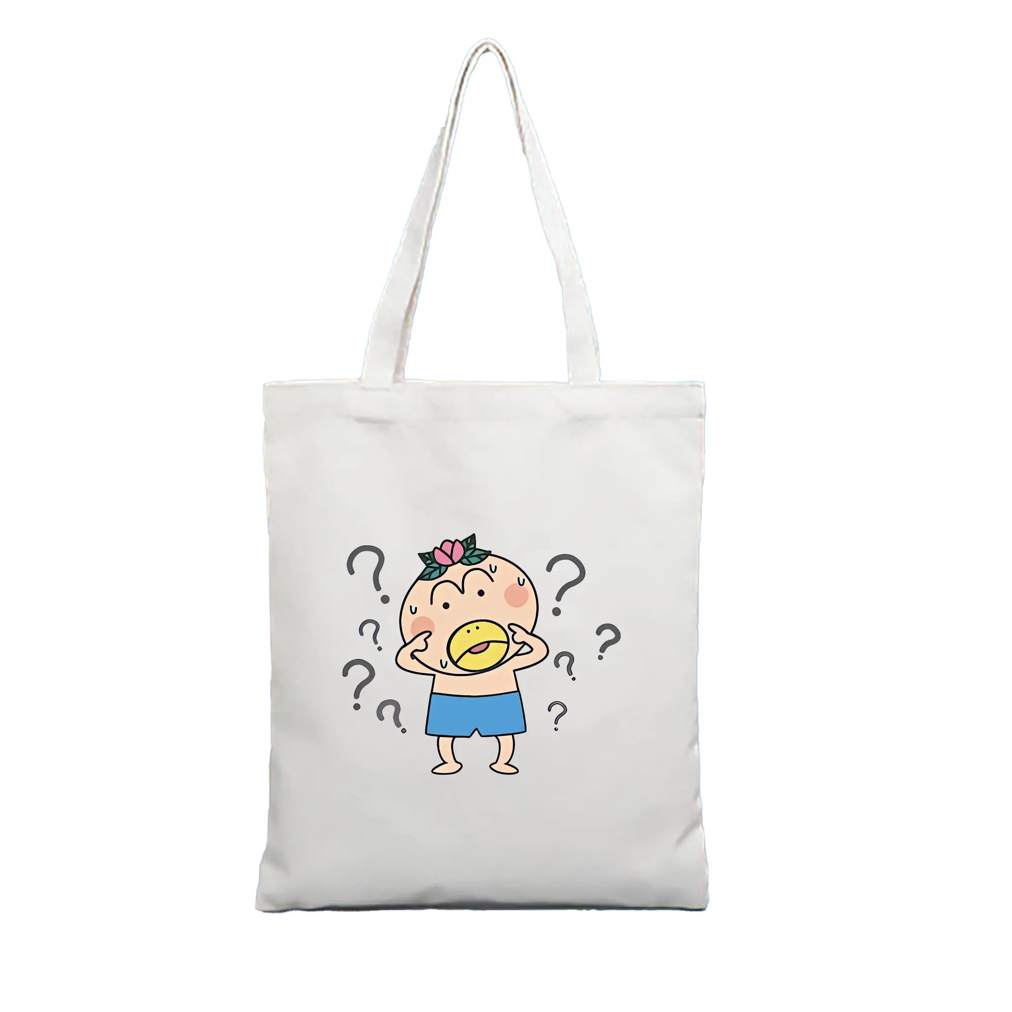 はなかっぱ グッズ,はなかっぱ - 縦型キャンバス手提げバッグ（トートバッグ） ・ キャンバス素材 ・ ショッピング用 ・ 軽量 丈夫 お手入れ簡単