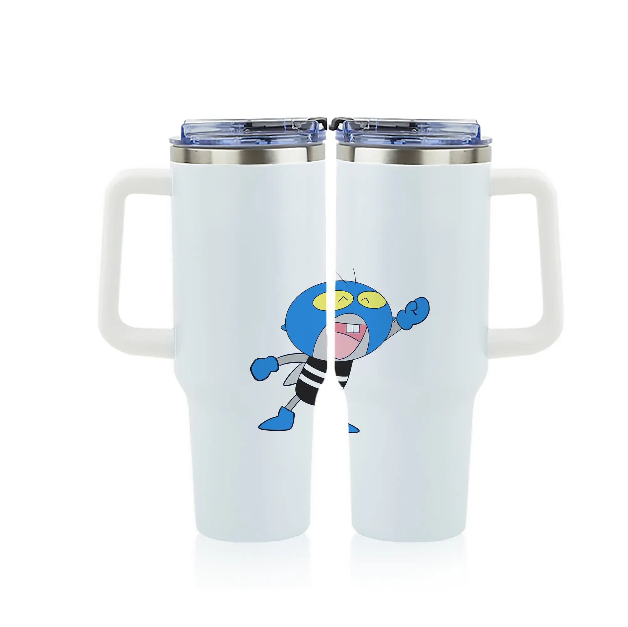 はなかっぱ グッズ,ガリゾー - 1200mL フルプリント車用タンブラー ・ 304ステンレス 内側 ・ 201ステンレス 外側 ・ 保温 保冷 ・ 通勤 ドライブ アウトドア用