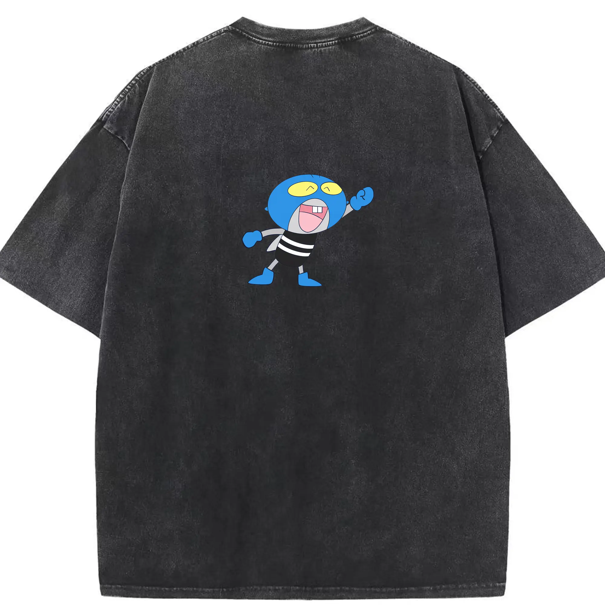 はなかっぱ グッズ,ガリゾー - 綿100％ ヴィンテージ風 半袖Tシャツ ・ 背面プリント ・ 柔らか肌触り ・ 通気性 快適 ・ スポーツ カジュアル 外出用