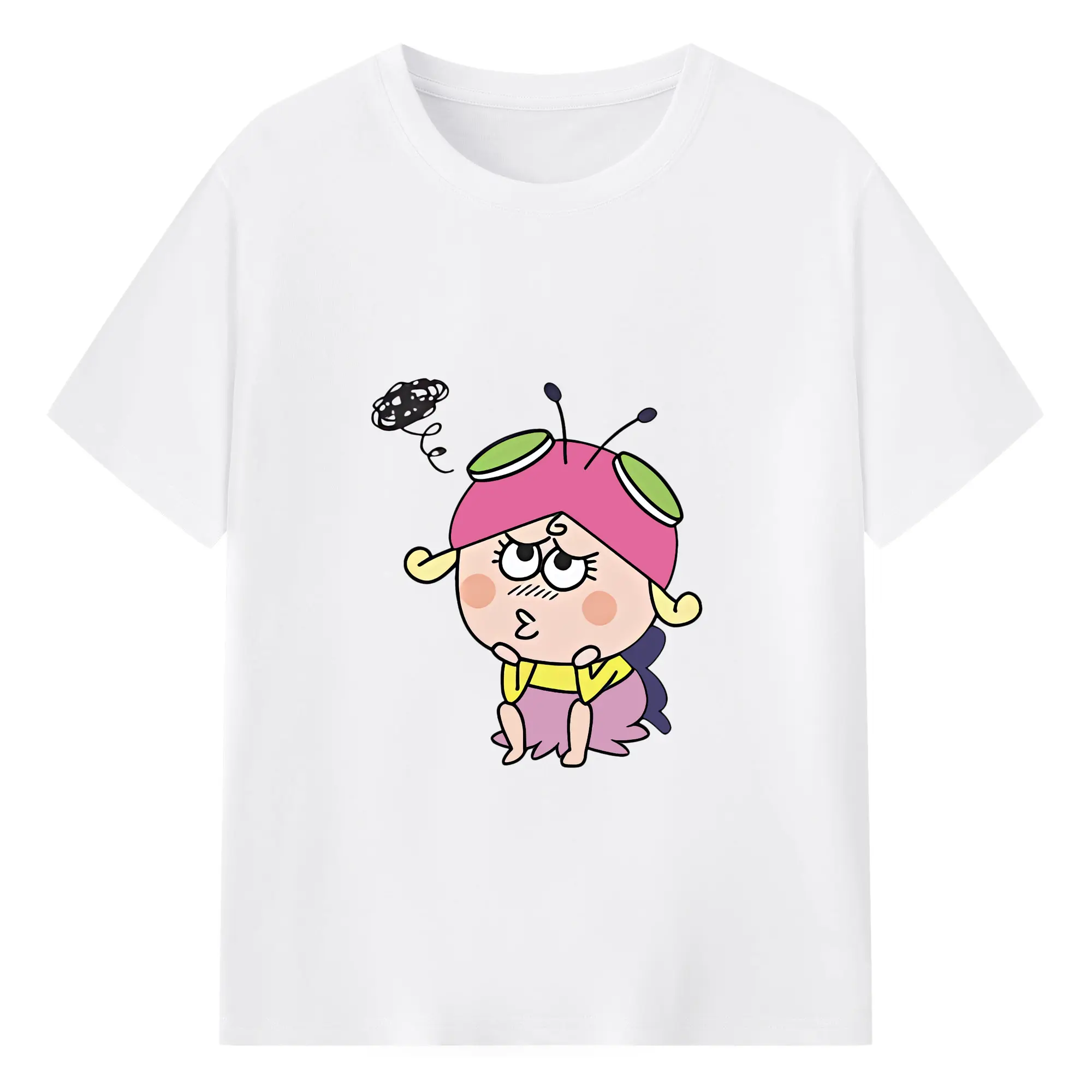 はなかっぱ グッズ,アゲルちゃん - 綿100％ 半袖Tシャツ ・ フロントプリント ・ 快適 通気性 ・ 日常使い 散歩 スポーツ用