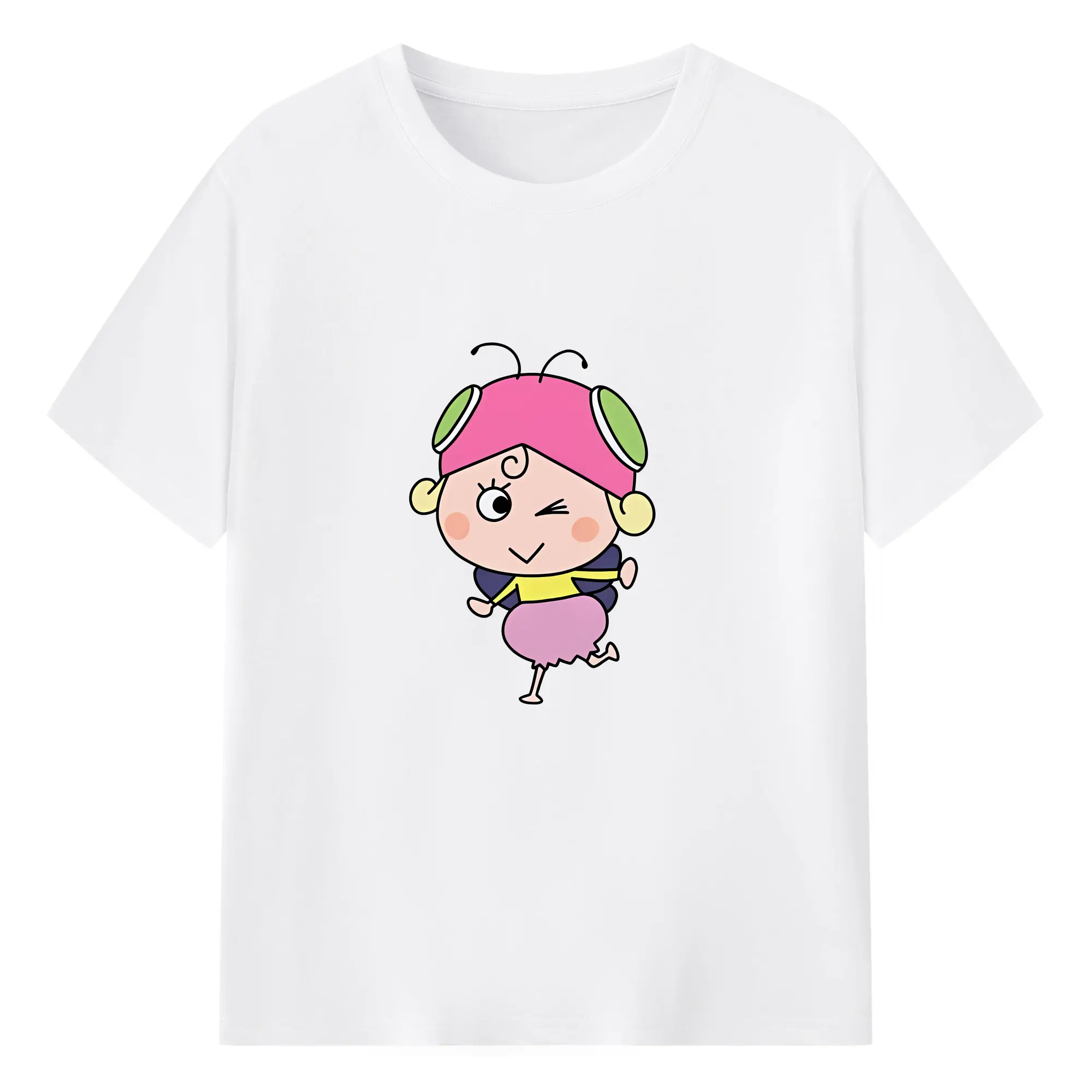はなかっぱ グッズ,アゲルちゃん - 綿100％ 半袖Tシャツ ・ フロントプリント ・ 快適 通気性 ・ 日常使い 散歩 スポーツ用