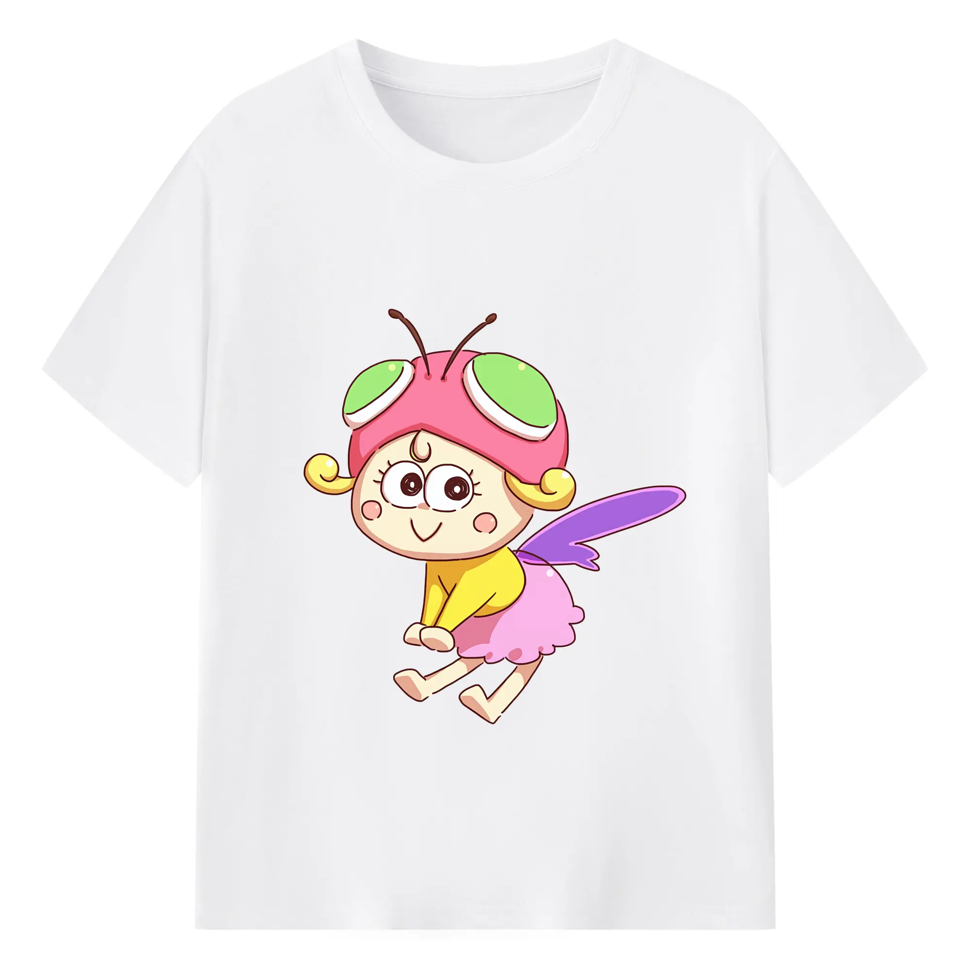 はなかっぱ グッズ,アゲルちゃん - 綿100％ 半袖Tシャツ ・ フロントプリント ・ 快適 通気性 ・ 日常使い 散歩 スポーツ用