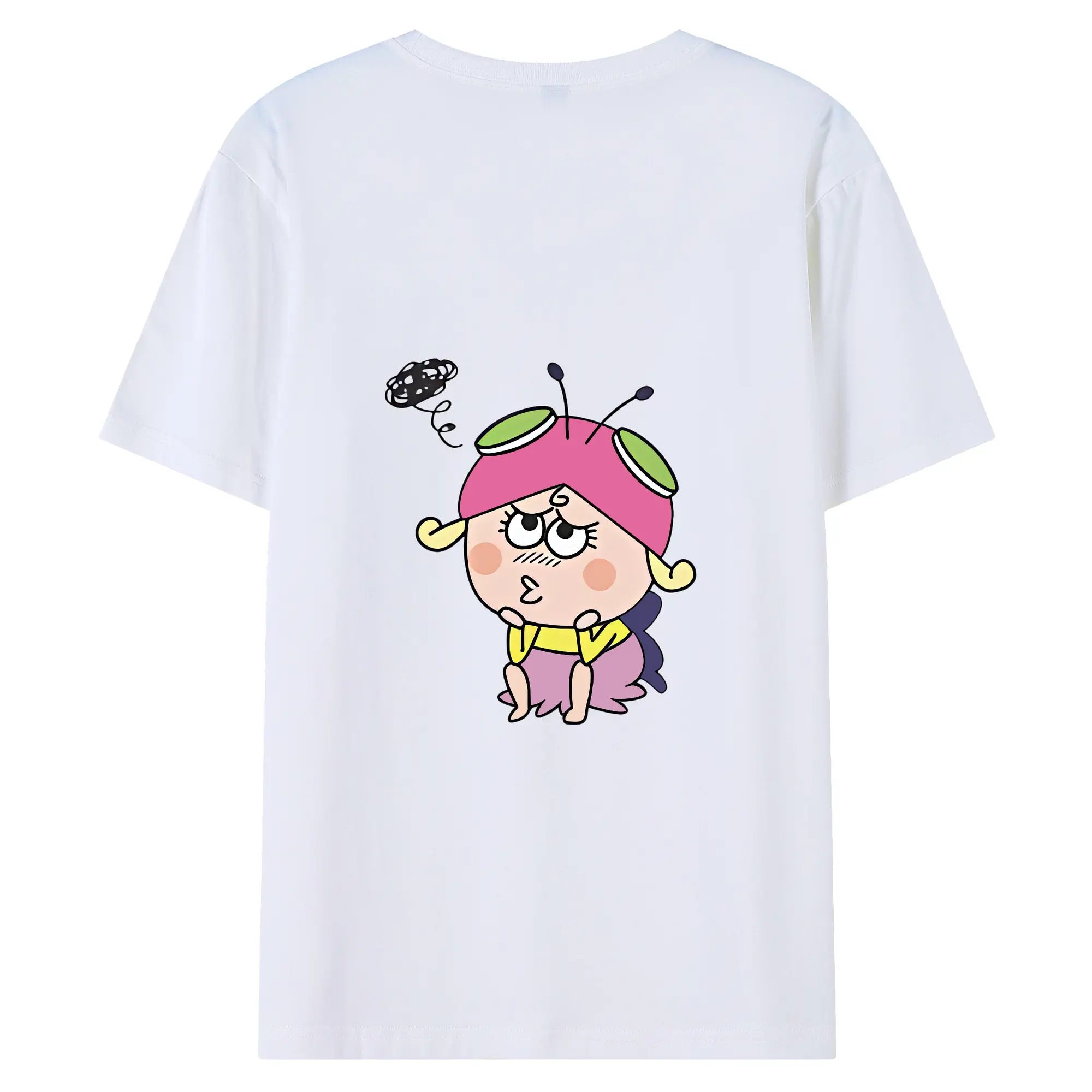 はなかっぱ グッズ,アゲルちゃん - 綿100％ 半袖Tシャツ ・ バックプリント ・ 快適 通気性 ・ 日常使い 散歩 スポーツ用