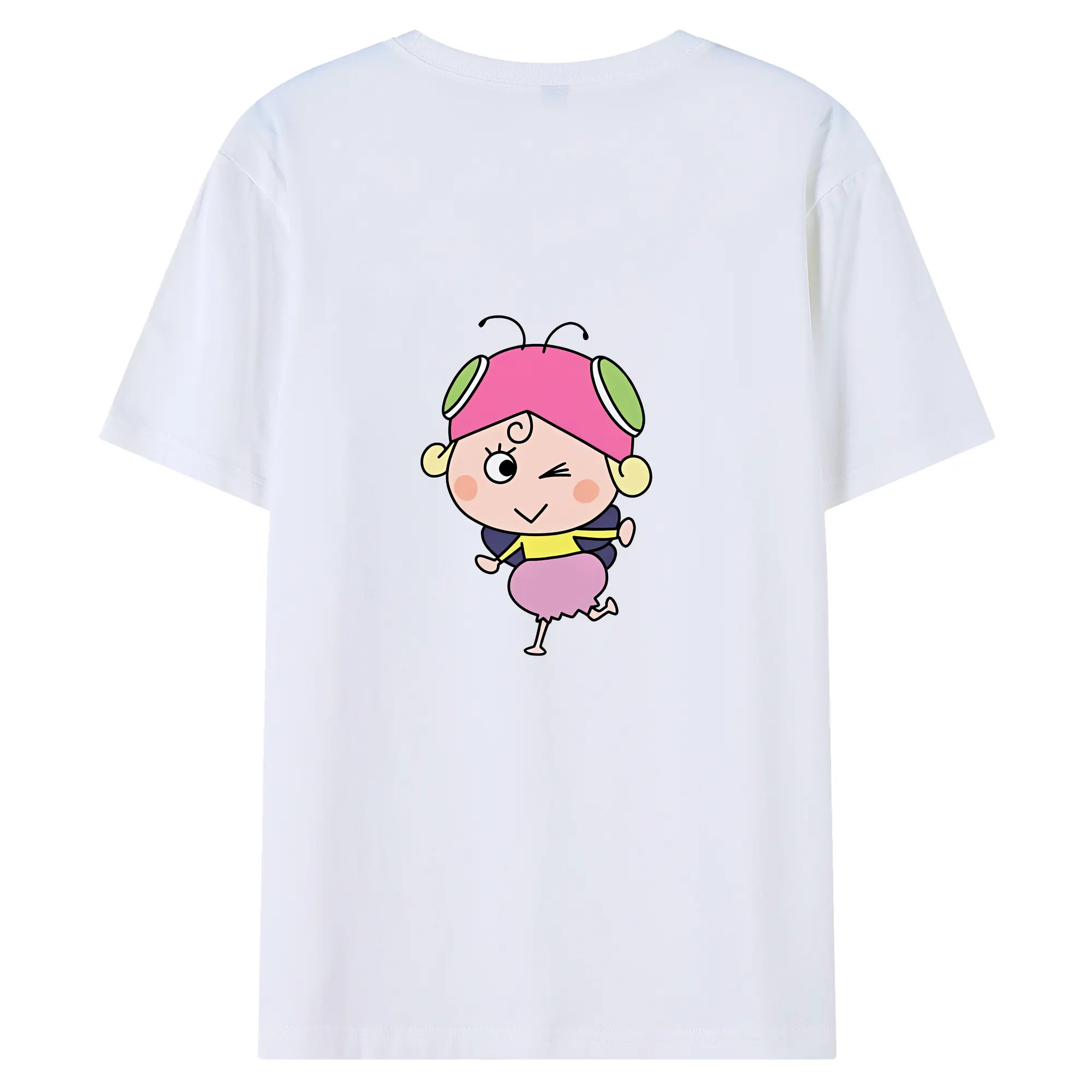 はなかっぱ グッズ,アゲルちゃん - 綿100％ 半袖Tシャツ ・ バックプリント ・ 快適 通気性 ・ 日常使い 散歩 スポーツ用