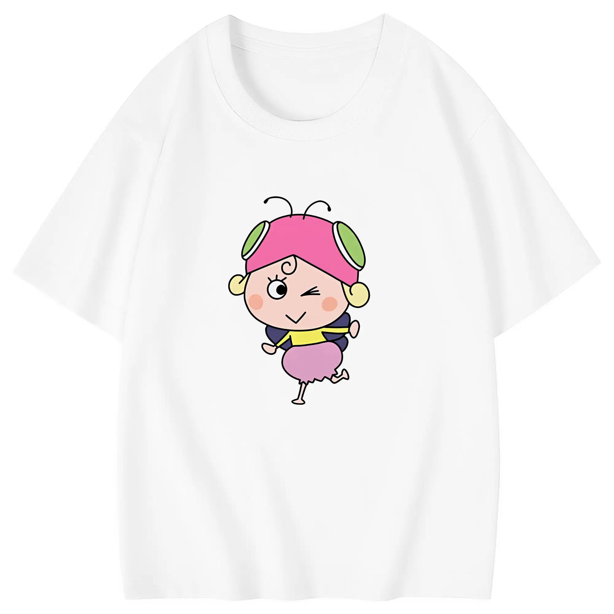 はなかっぱ グッズ,アゲルちゃん - 綿100％ キッズTシャツ ・ フロントプリント ・ 快適 通気性 ・ スポーツ カジュアル 散歩用