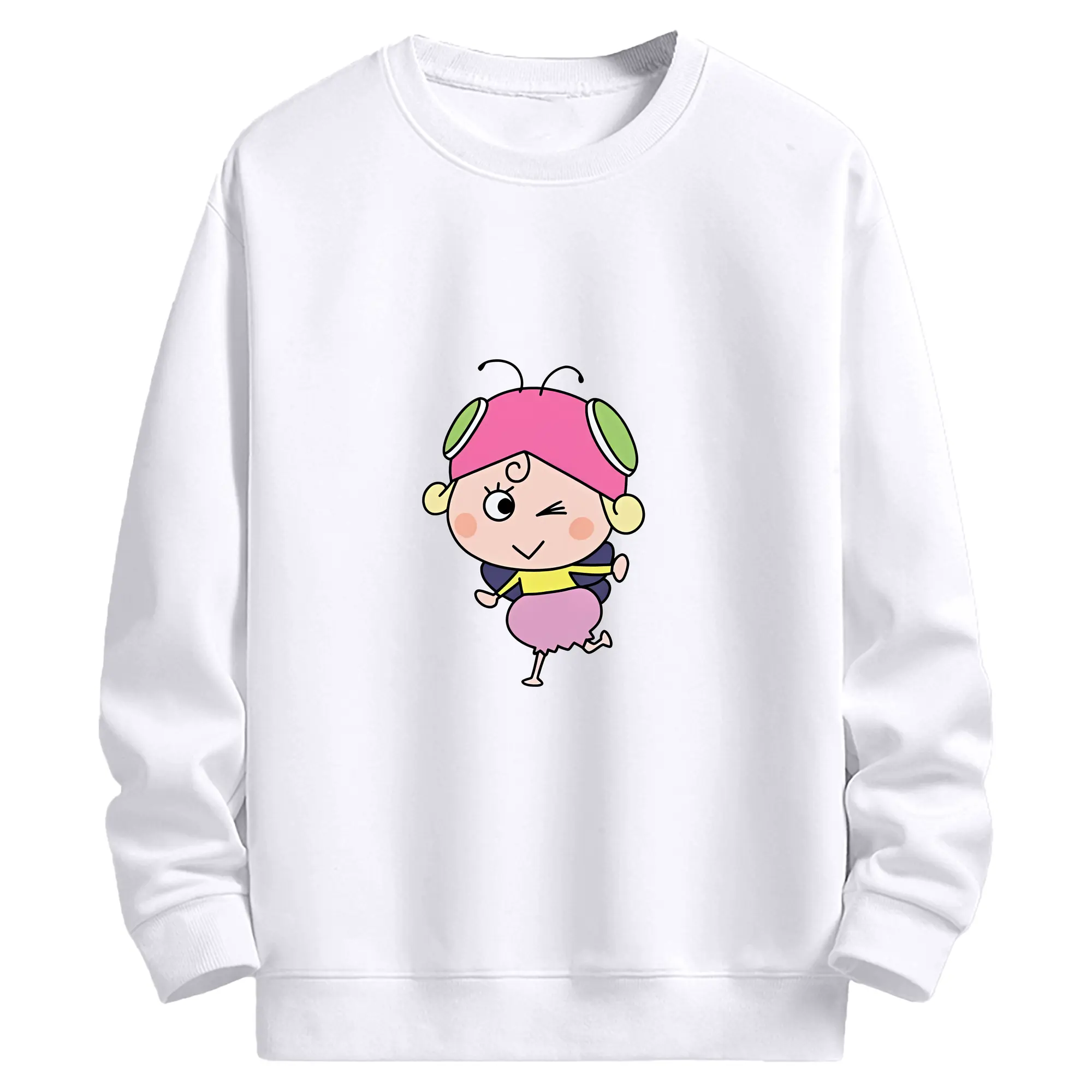 はなかっぱ グッズ,アゲルちゃん - 高品質 クルーネック スウェット ・ コットン59％ ポリエステル41％ ・ ユニセックス 長袖 トレーナー ・ カジュアル デイリー スポーツ 散歩用