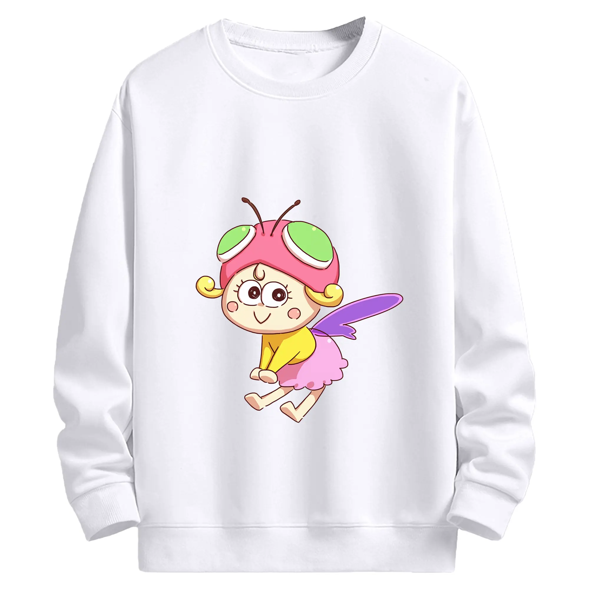 はなかっぱ グッズ,アゲルちゃん - 高品質 クルーネック スウェット ・ コットン59％ ポリエステル41％ ・ ユニセックス 長袖 トレーナー ・ カジュアル デイリー スポーツ 散歩用