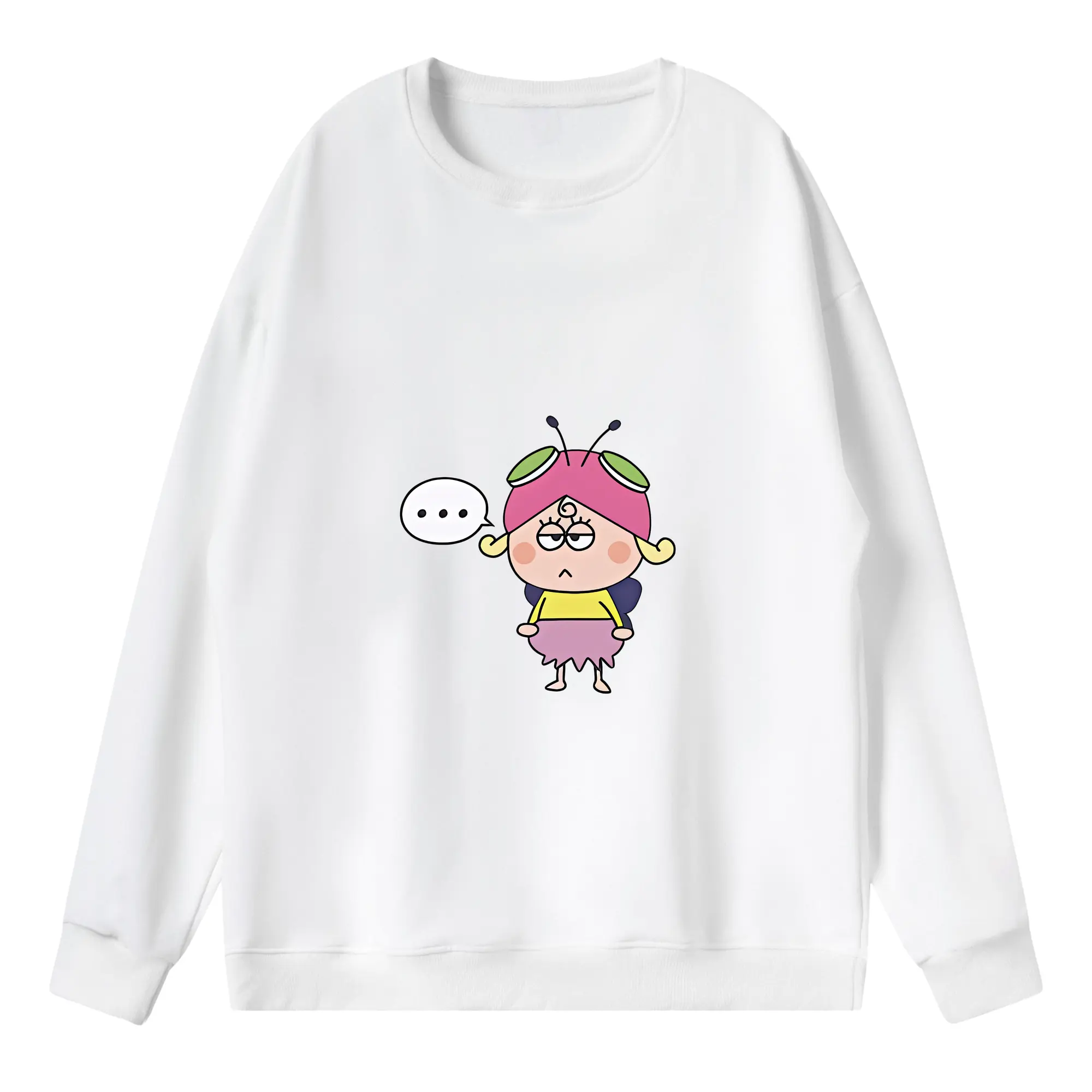 はなかっぱ グッズ,アゲルちゃん - 薄手 クルーネック スウェット 裏毛260g · ポリエステル 春秋向け カジュアル 男女兼用 · トレーナー デイリー スポーツ 散歩に最適