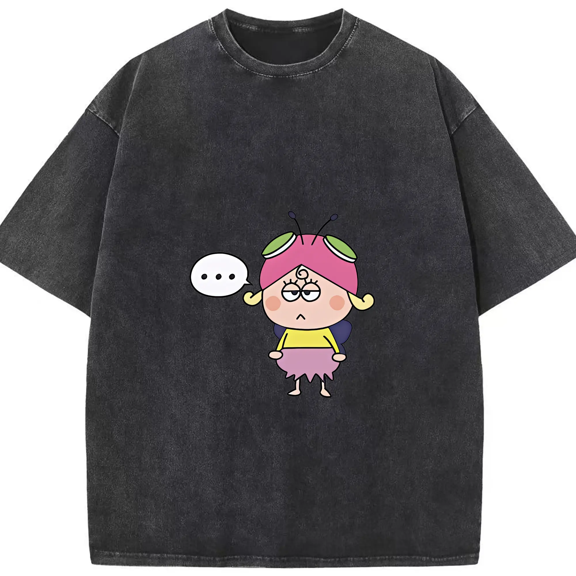 はなかっぱ グッズ,アゲルちゃん - 綿100％ ヴィンテージ風 半袖Tシャツ ・ フロントプリント ・ 柔らか肌触り ・ 通気性 快適 ・ スポーツ カジュアル 外出用