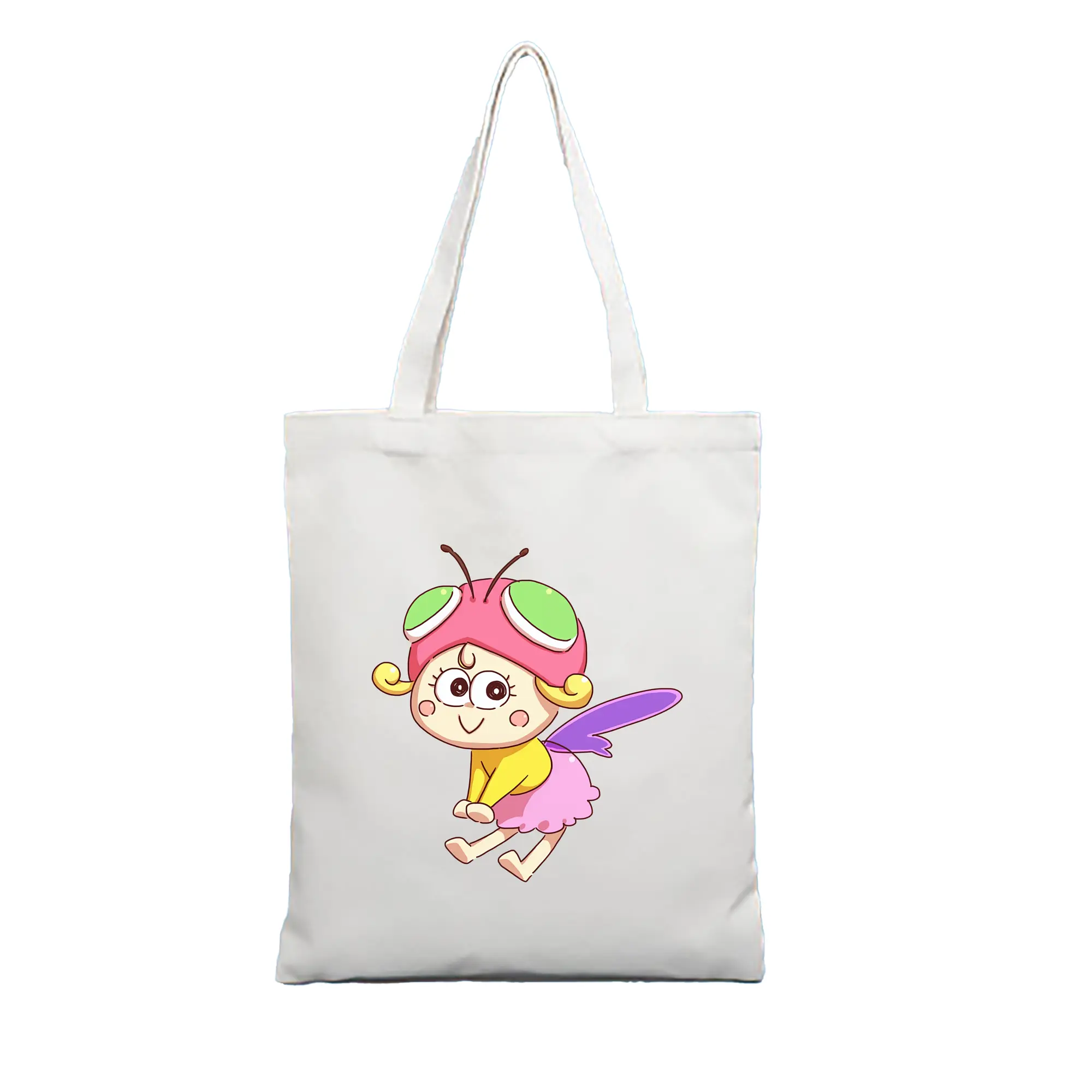 はなかっぱ グッズ,アゲルちゃん - 縦型キャンバス手提げバッグ（トートバッグ） ・ キャンバス素材 ・ ショッピング用 ・ 軽量 丈夫 お手入れ簡単