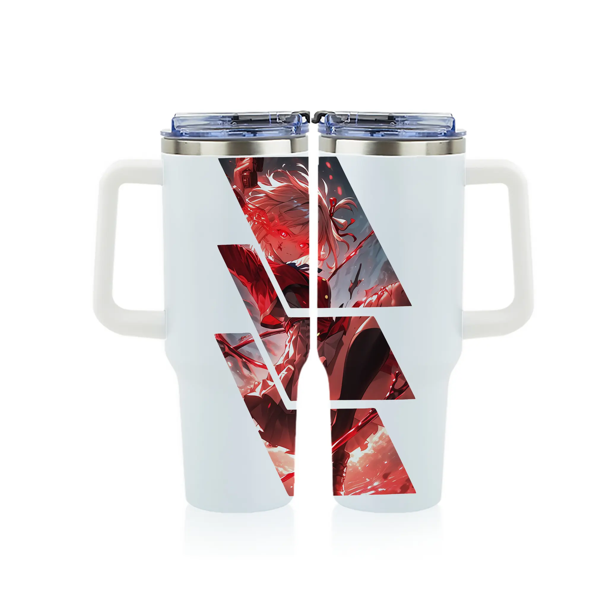 リコリス・リコイル グッズ,錦木千束 - 1200mL フルプリント車用タンブラー ・ 304ステンレス 内側 ・ 201ステンレス 外側 ・ 保温 保冷 ・ 通勤 ドライブ アウトドア用