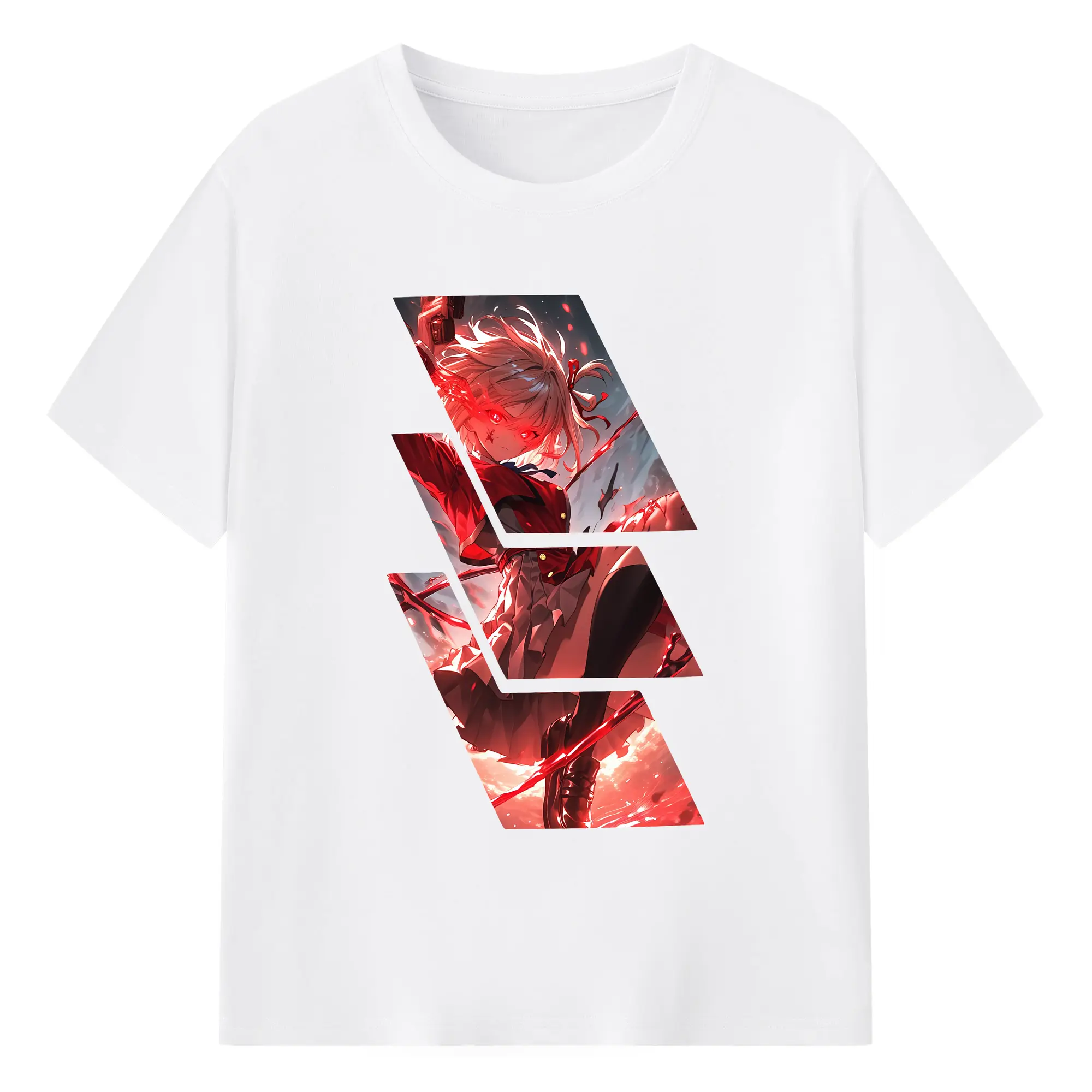 リコリス・リコイル グッズ,錦木千束 - 綿100％ 半袖Tシャツ ・ フロントプリント ・ 快適 通気性 ・ 日常使い 散歩 スポーツ用