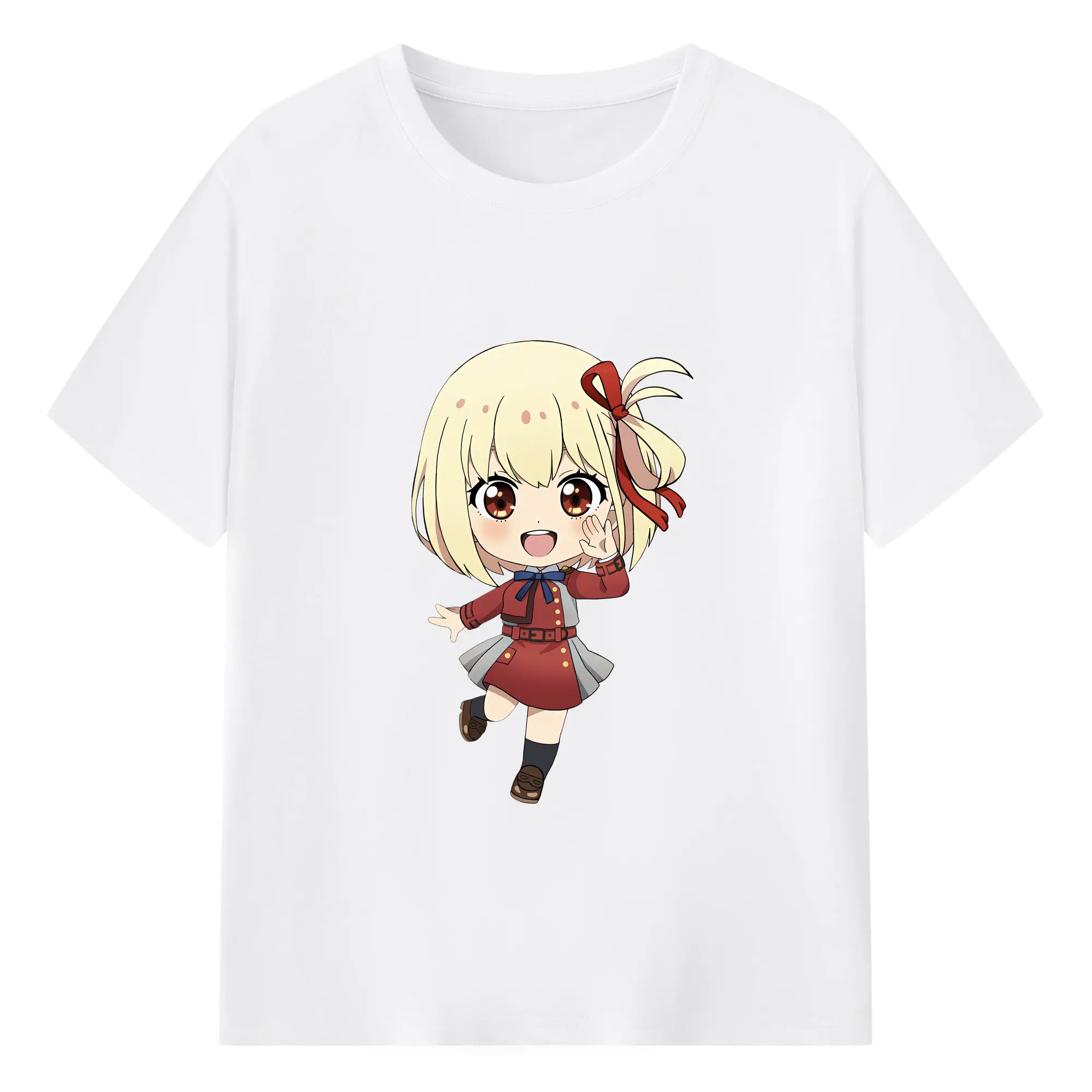 リコリス・リコイル グッズ,錦木千束 - 綿100％ 半袖Tシャツ ・ フロントプリント ・ 快適 通気性 ・ 日常使い 散歩 スポーツ用