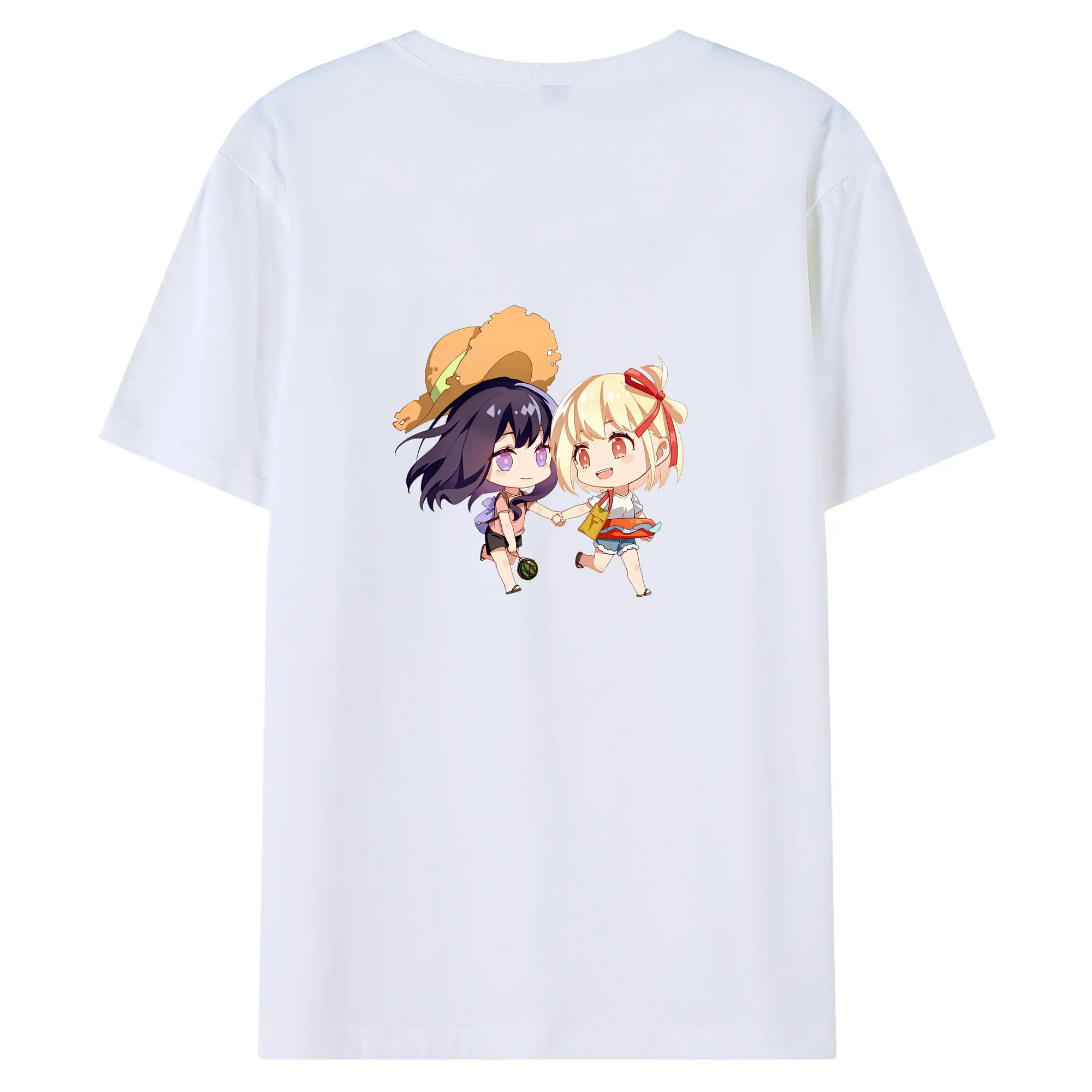 リコリス・リコイル グッズ,錦木千束 - 綿100％ 半袖Tシャツ ・ バックプリント ・ 快適 通気性 ・ 日常使い 散歩 スポーツ用