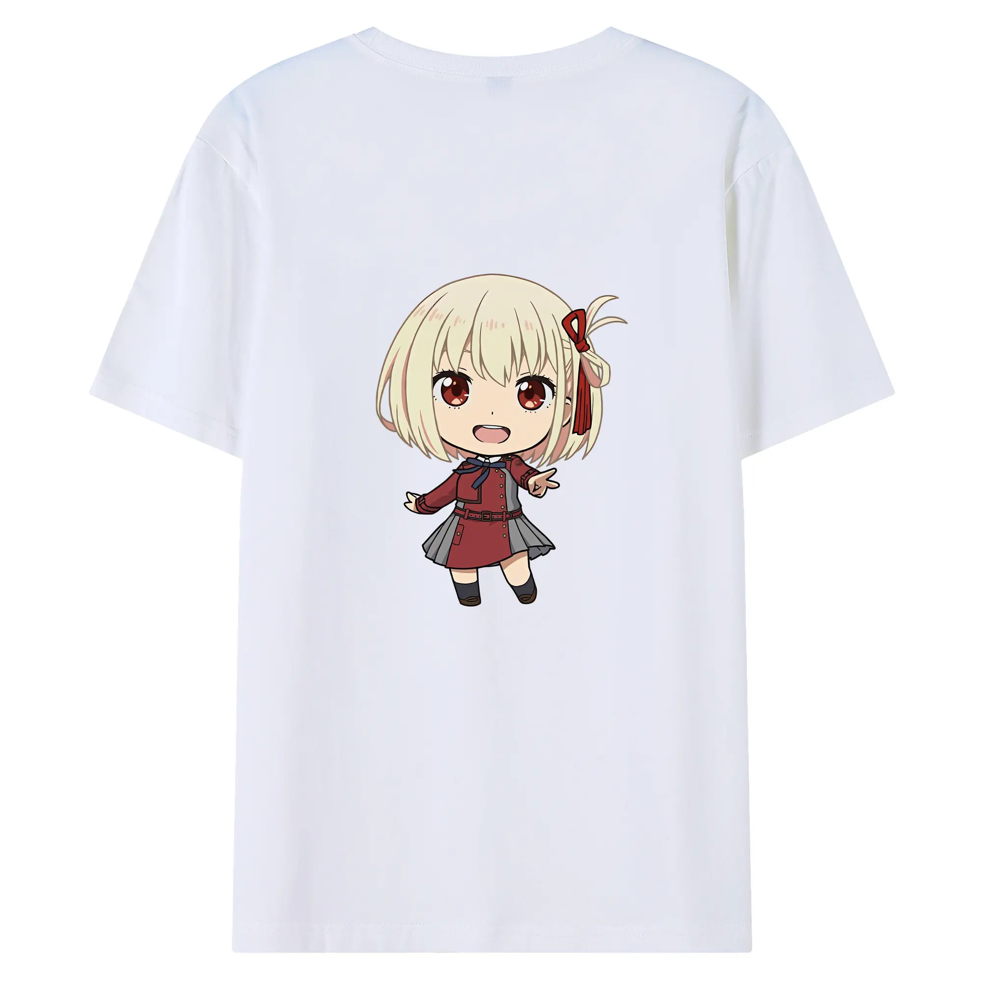 リコリス・リコイル グッズ,錦木千束 - 綿100％ 半袖Tシャツ ・ バックプリント ・ 快適 通気性 ・ 日常使い 散歩 スポーツ用