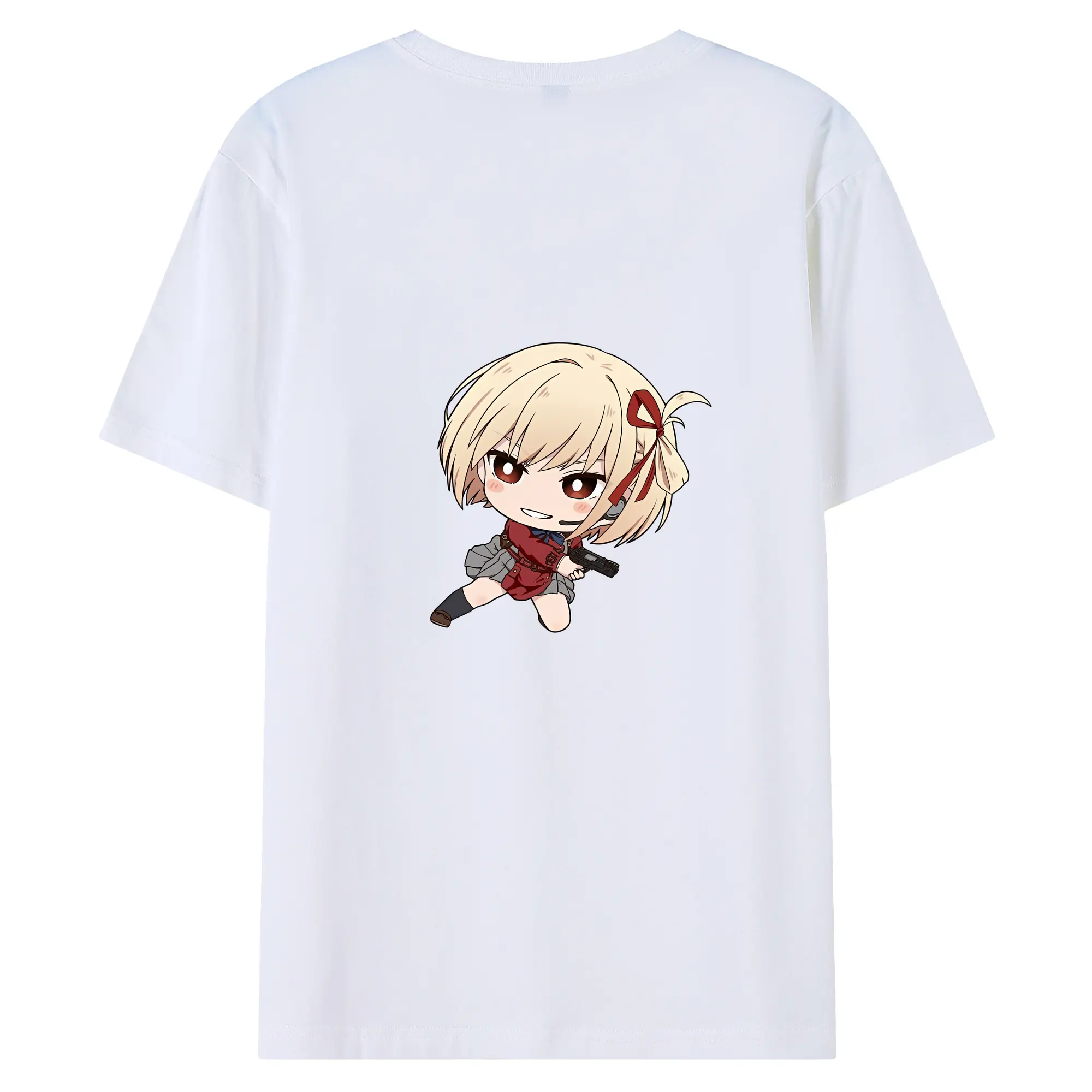リコリス・リコイル グッズ,錦木千束 - 綿100％ 半袖Tシャツ ・ バックプリント ・ 快適 通気性 ・ 日常使い 散歩 スポーツ用
