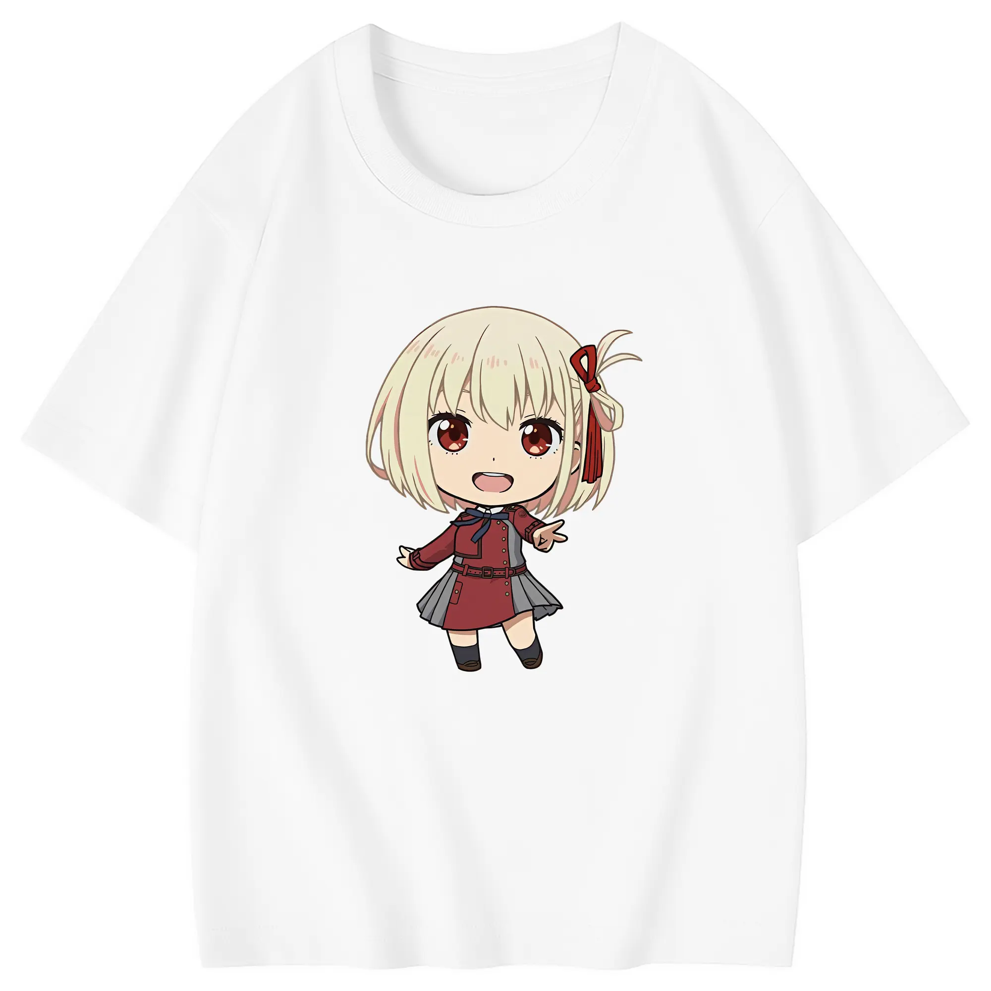 リコリス・リコイル グッズ,錦木千束 - 綿100％ キッズTシャツ ・ フロントプリント ・ 快適 通気性 ・ スポーツ カジュアル 散歩用
