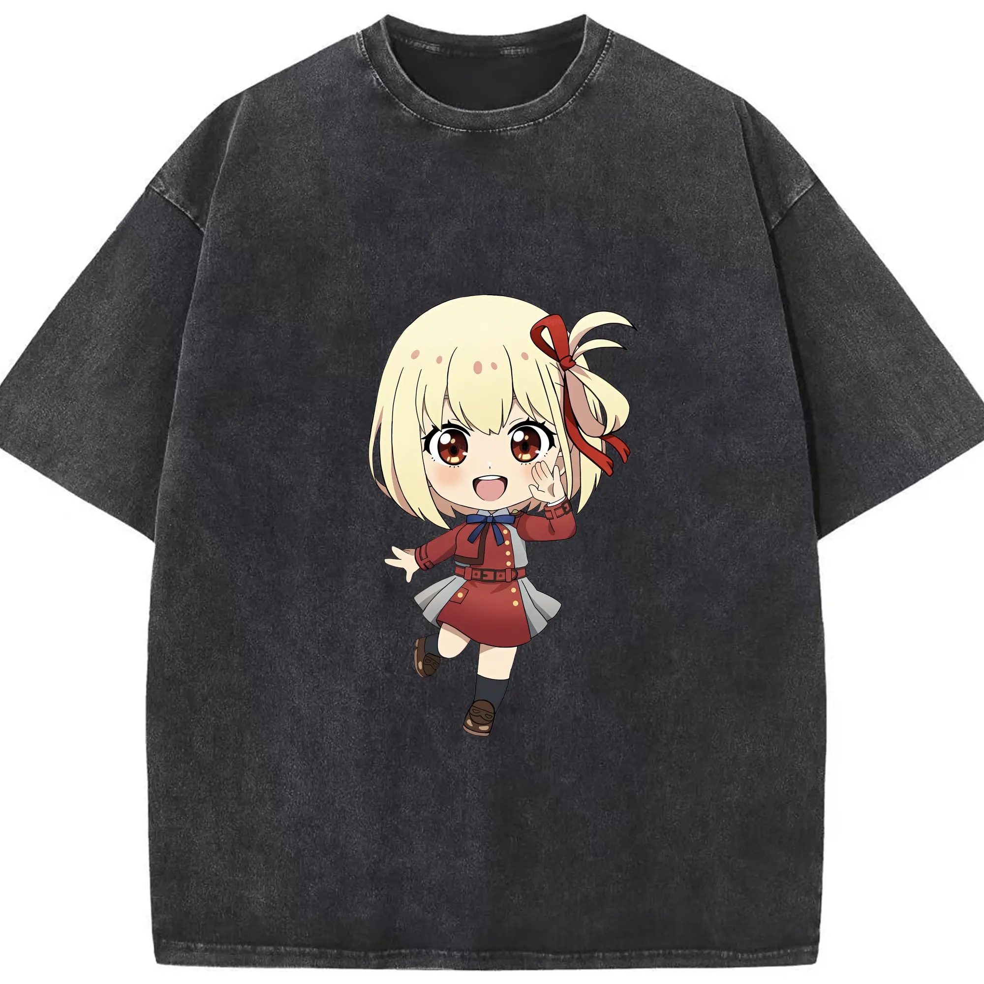 リコリス・リコイル グッズ,錦木千束 - 綿100％ ヴィンテージ風 半袖Tシャツ ・ フロントプリント ・ 柔らか肌触り ・ 通気性 快適 ・ スポーツ カジュアル 外出用
