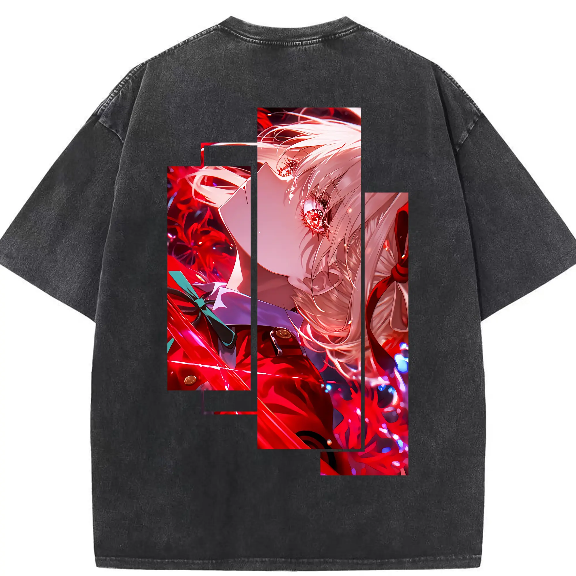 リコリス・リコイル グッズ,錦木千束 - 綿100％ ヴィンテージ風 半袖Tシャツ ・ 背面プリント ・ 柔らか肌触り ・ 通気性 快適 ・ スポーツ カジュアル 外出用