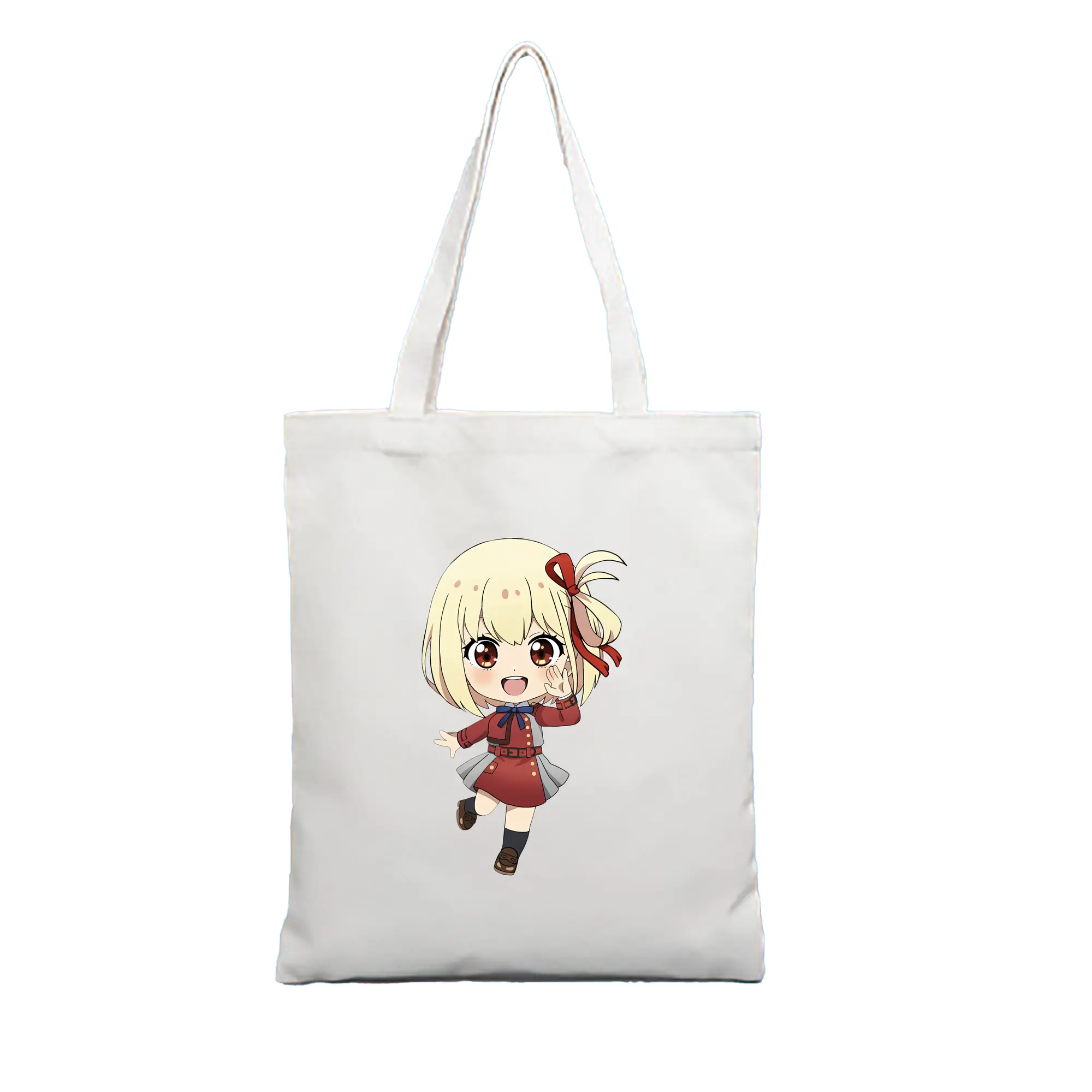 リコリス・リコイル グッズ,錦木千束 - 縦型キャンバス手提げバッグ（トートバッグ） ・ キャンバス素材 ・ ショッピング用 ・ 軽量 丈夫 お手入れ簡単