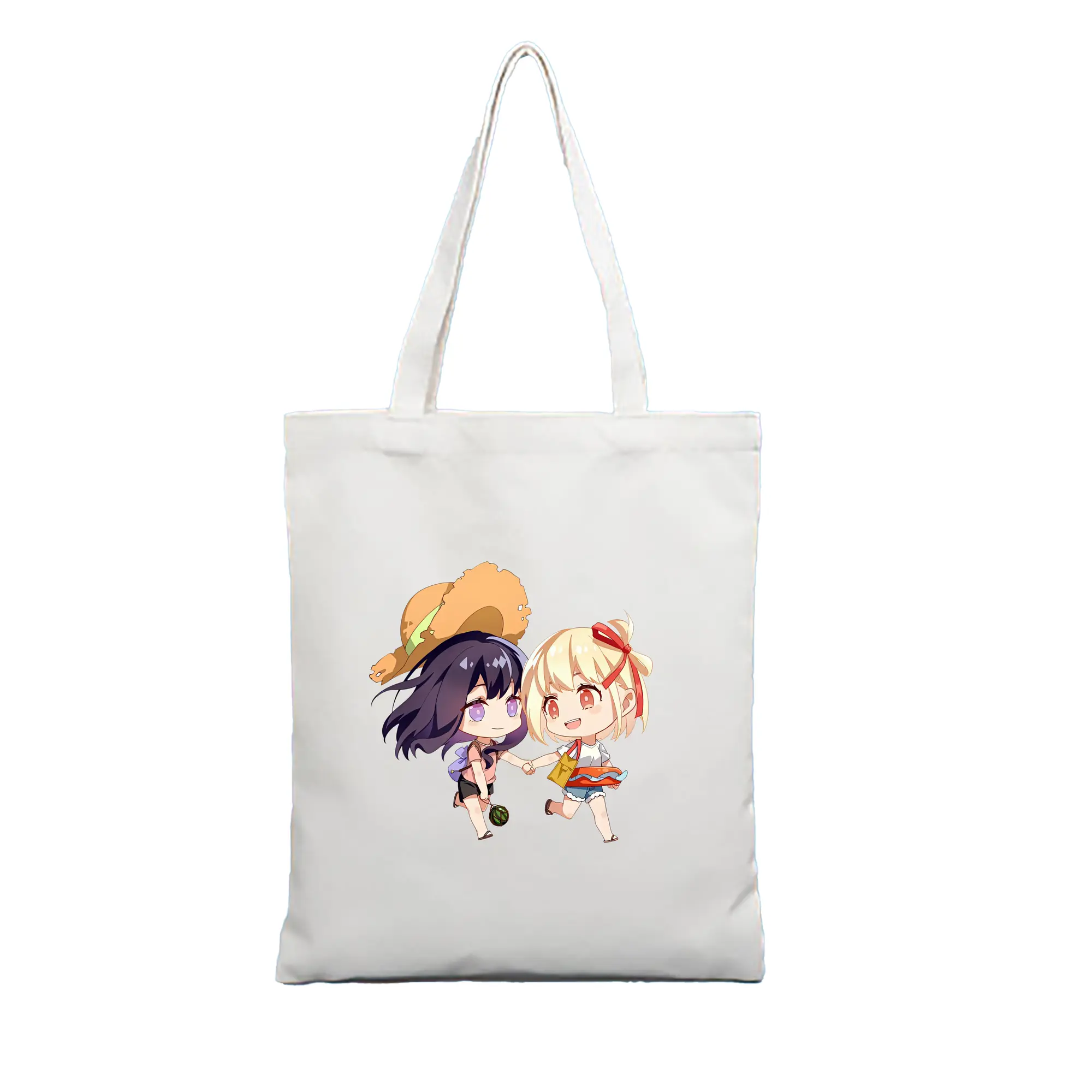 リコリス・リコイル グッズ,錦木千束 - 縦型キャンバス手提げバッグ（トートバッグ） ・ キャンバス素材 ・ ショッピング用 ・ 軽量 丈夫 お手入れ簡単