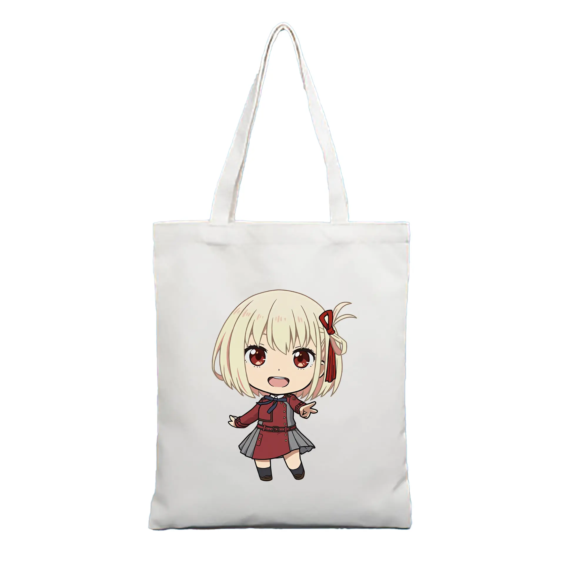 リコリス・リコイル グッズ,錦木千束 - 縦型キャンバス手提げバッグ（トートバッグ） ・ キャンバス素材 ・ ショッピング用 ・ 軽量 丈夫 お手入れ簡単