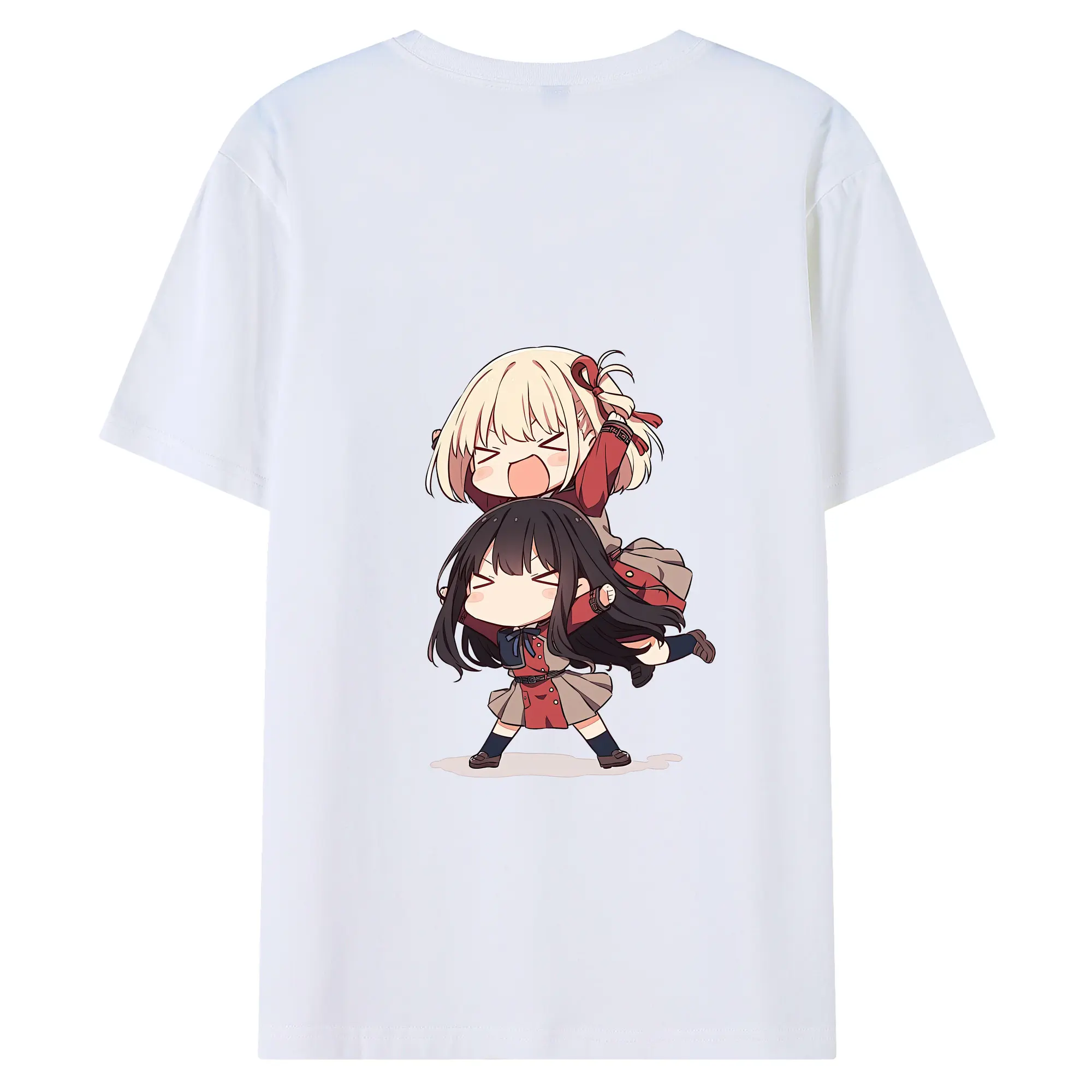 リコリス・リコイル グッズ,井ノ上たきな - 綿100％ 半袖Tシャツ ・ バックプリント ・ 快適 通気性 ・ 日常使い 散歩 スポーツ用