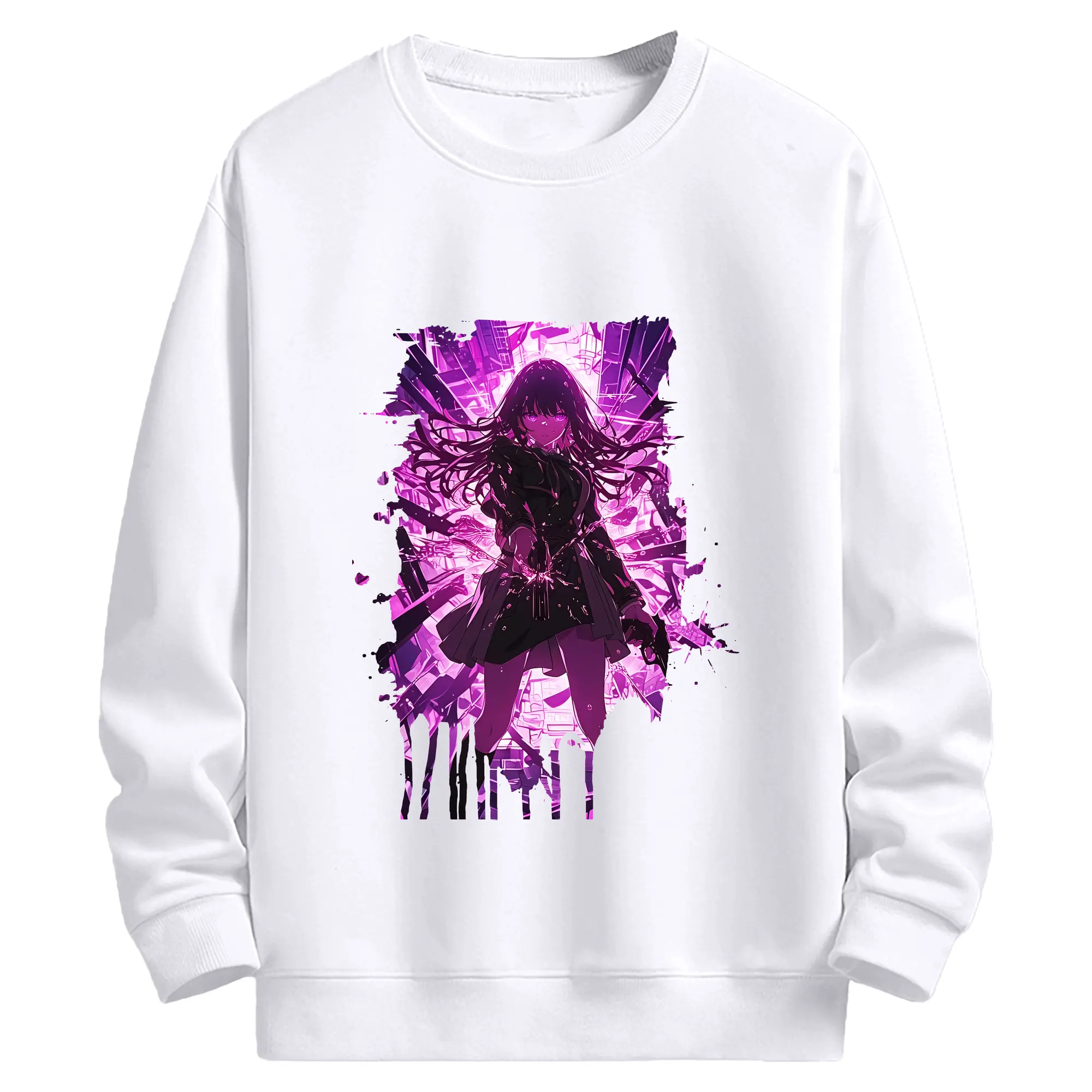 リコリス・リコイル グッズ,井ノ上たきな - 高品質 クルーネック スウェット ・ コットン59％ ポリエステル41％ ・ ユニセックス 長袖 トレーナー ・ カジュアル デイリー スポーツ 散歩用