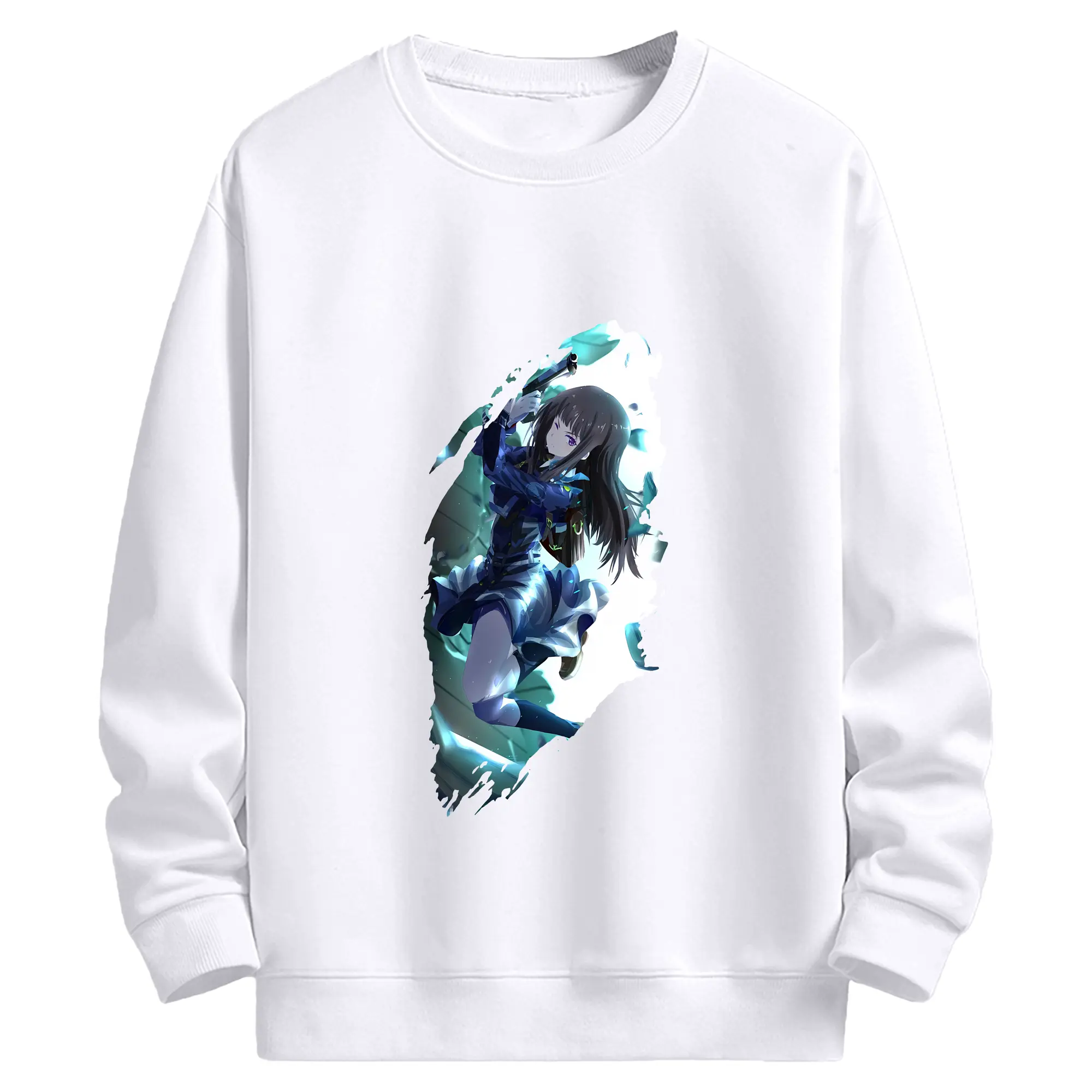 リコリス・リコイル グッズ,井ノ上たきな - 高品質 クルーネック スウェット ・ コットン59％ ポリエステル41％ ・ ユニセックス 長袖 トレーナー ・ カジュアル デイリー スポーツ 散歩用