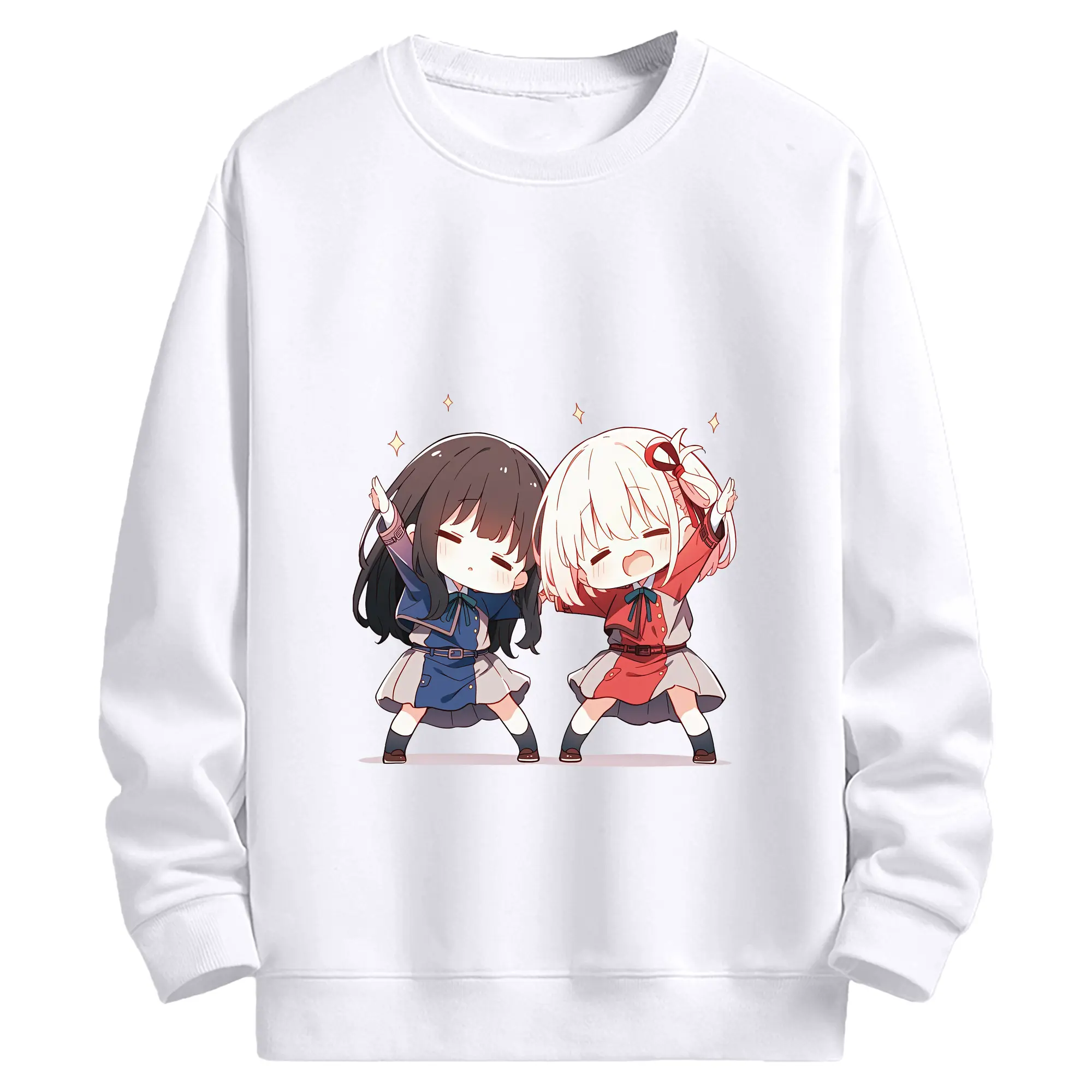 リコリス・リコイル グッズ,井ノ上たきな - 高品質 クルーネック スウェット ・ コットン59％ ポリエステル41％ ・ ユニセックス 長袖 トレーナー ・ カジュアル デイリー スポーツ 散歩用