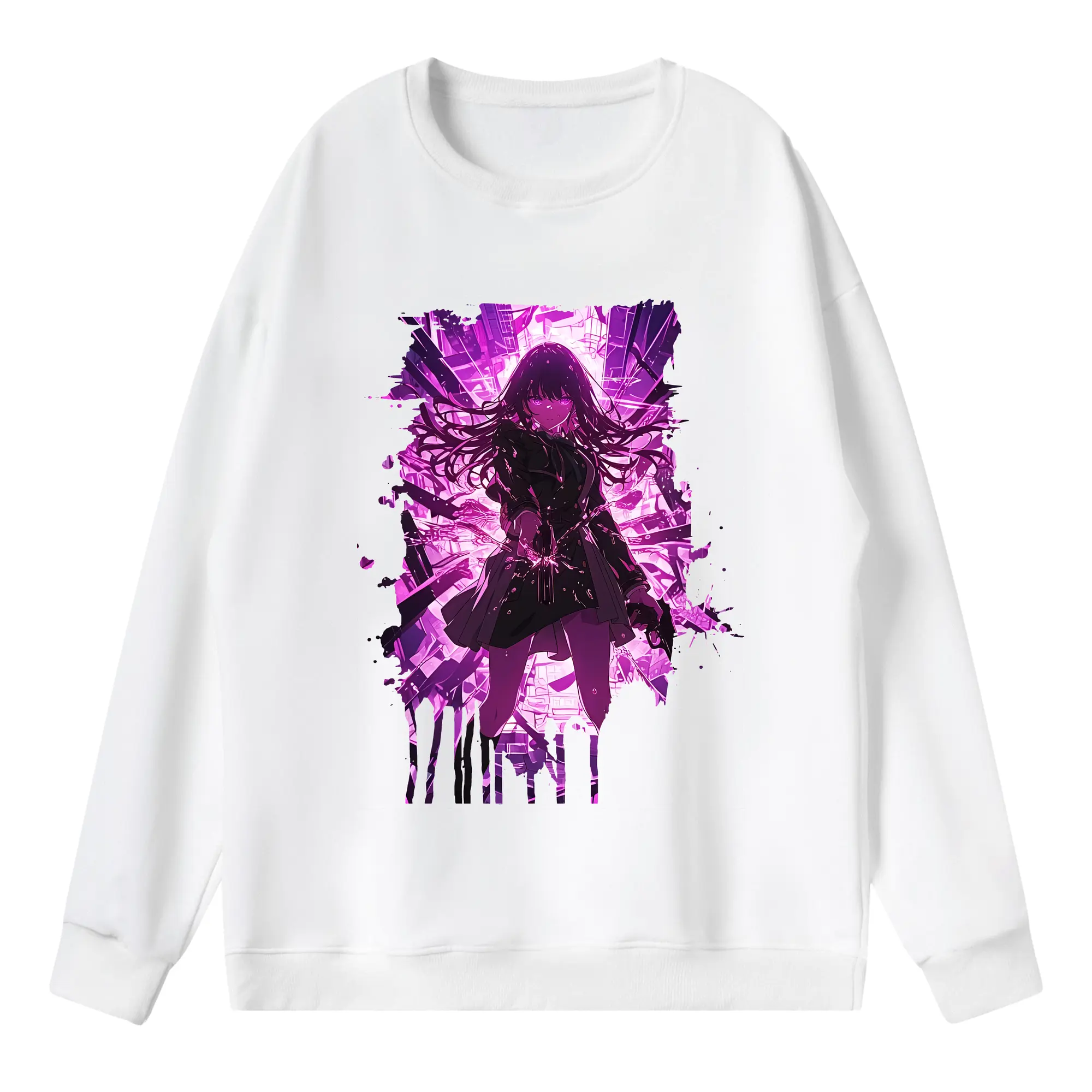 リコリス・リコイル グッズ,井ノ上たきな - 薄手 クルーネック スウェット 裏毛260g · ポリエステル 春秋向け カジュアル 男女兼用 · トレーナー デイリー スポーツ 散歩に最適