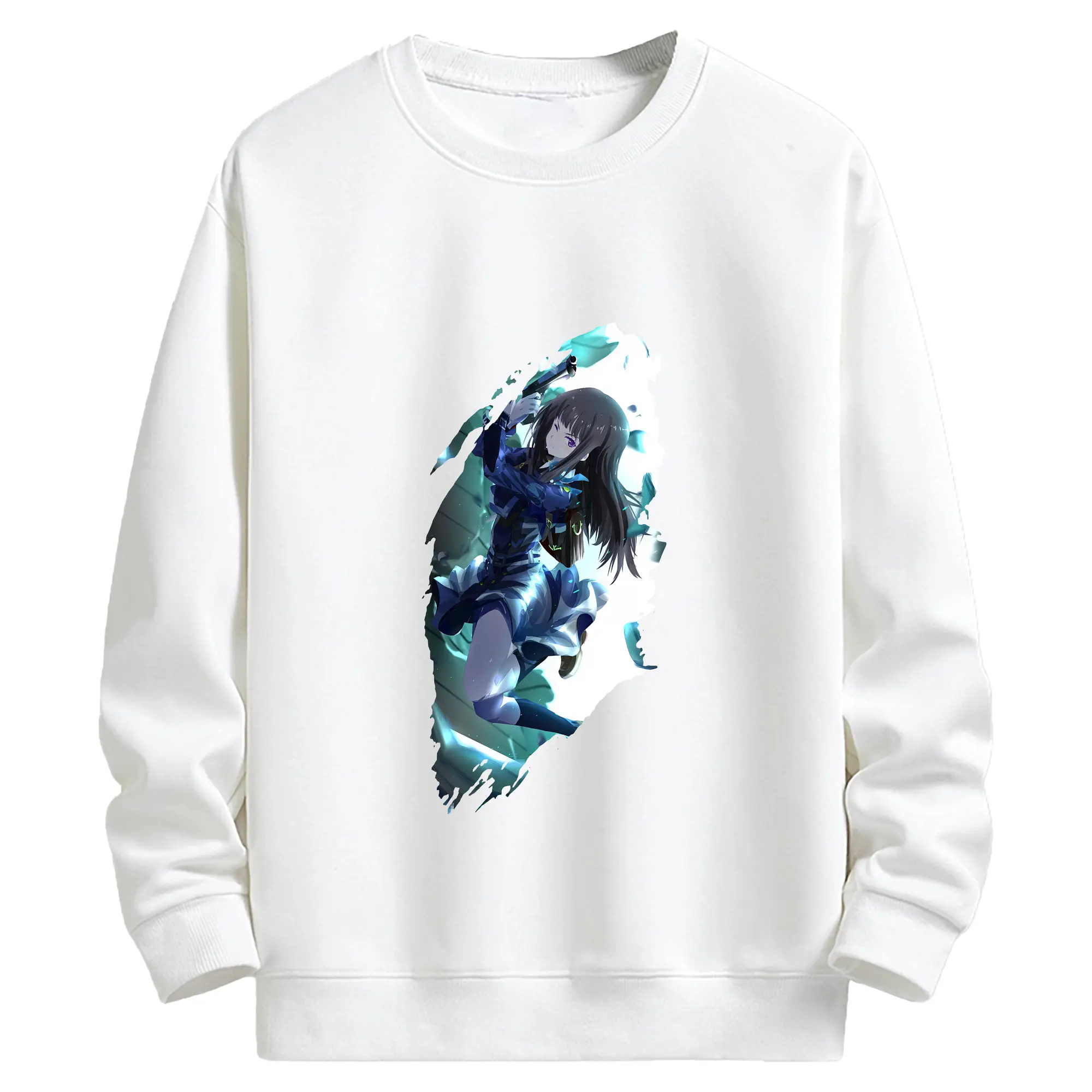 リコリス・リコイル グッズ,井ノ上たきな - キッズ クルーネックスウェットシャツ ・ フロントプリント ・ 綿80％ ポリエステル20％ ・ 快適 通学 スポーツ 日常使い お散歩用