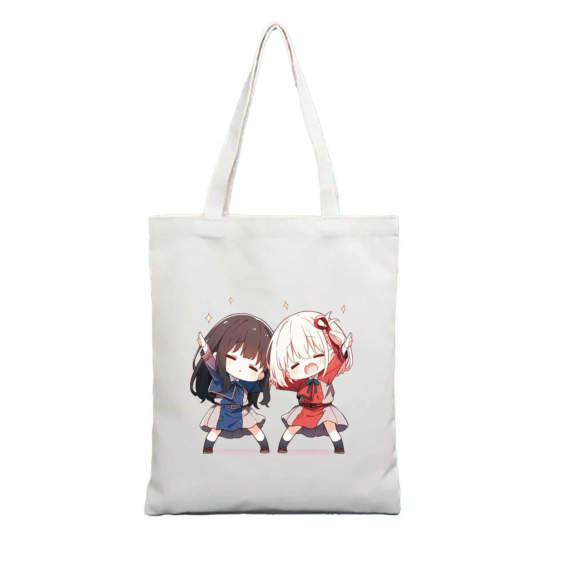 リコリス・リコイル グッズ,井ノ上たきな - 縦型キャンバス手提げバッグ（トートバッグ） ・ キャンバス素材 ・ ショッピング用 ・ 軽量 丈夫 お手入れ簡単